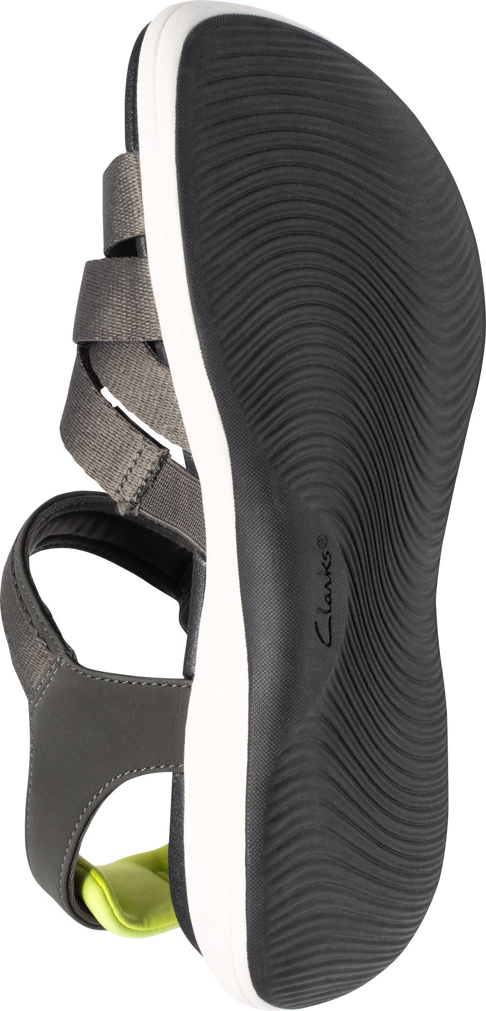 Schuhe Sandalen Clarks Sandale stufenlos verstellbarer Klettverschluss mit Zier-Druckverschluss