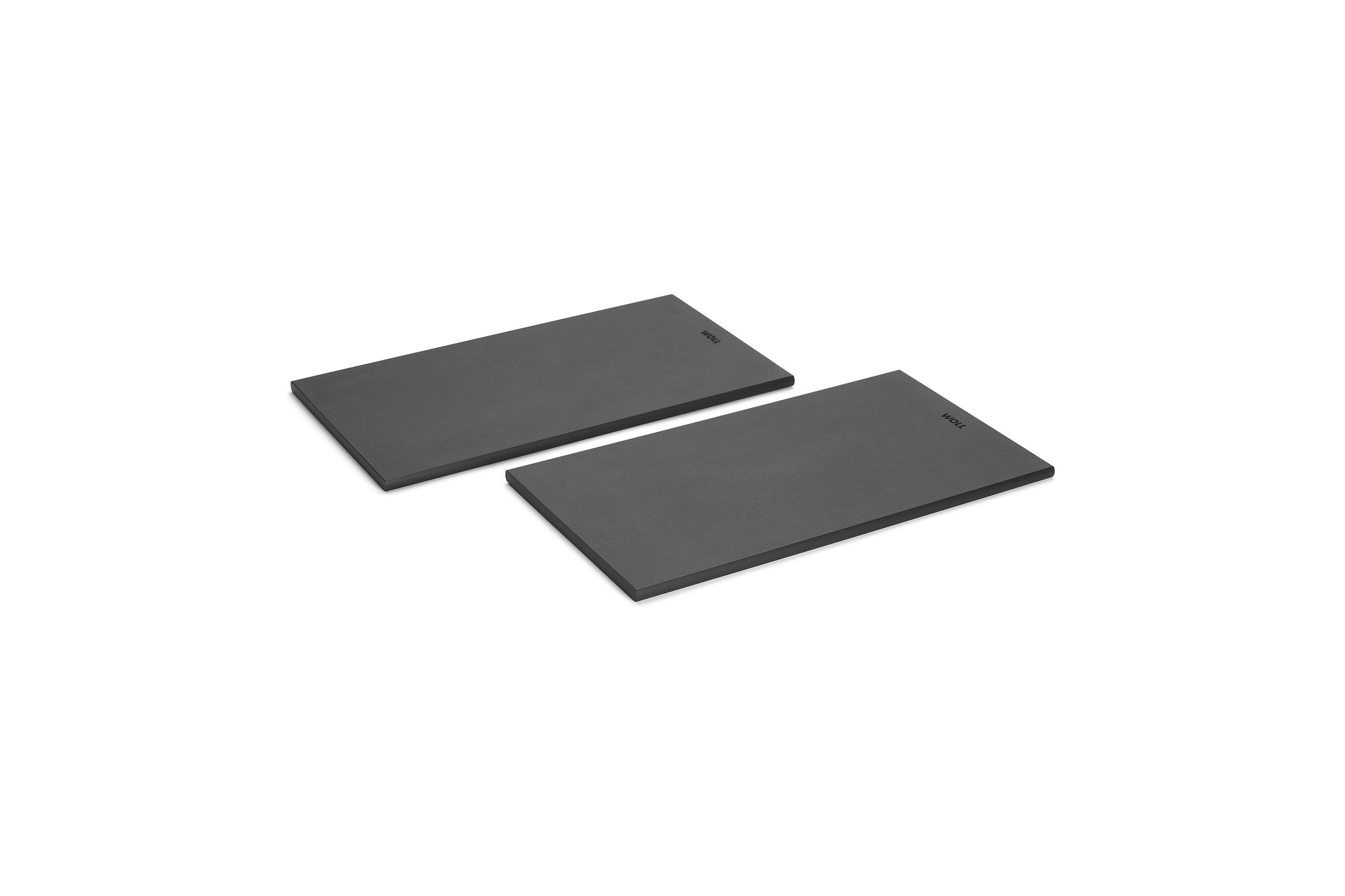 WOLL Kräuterschneidebrett Norbert Woll GmbH Schneidebrett-Set 2-tlg Schwarz 15 x 0,7 x 27 cm FSC, FSC-zertifizierter Papierverbundstoff