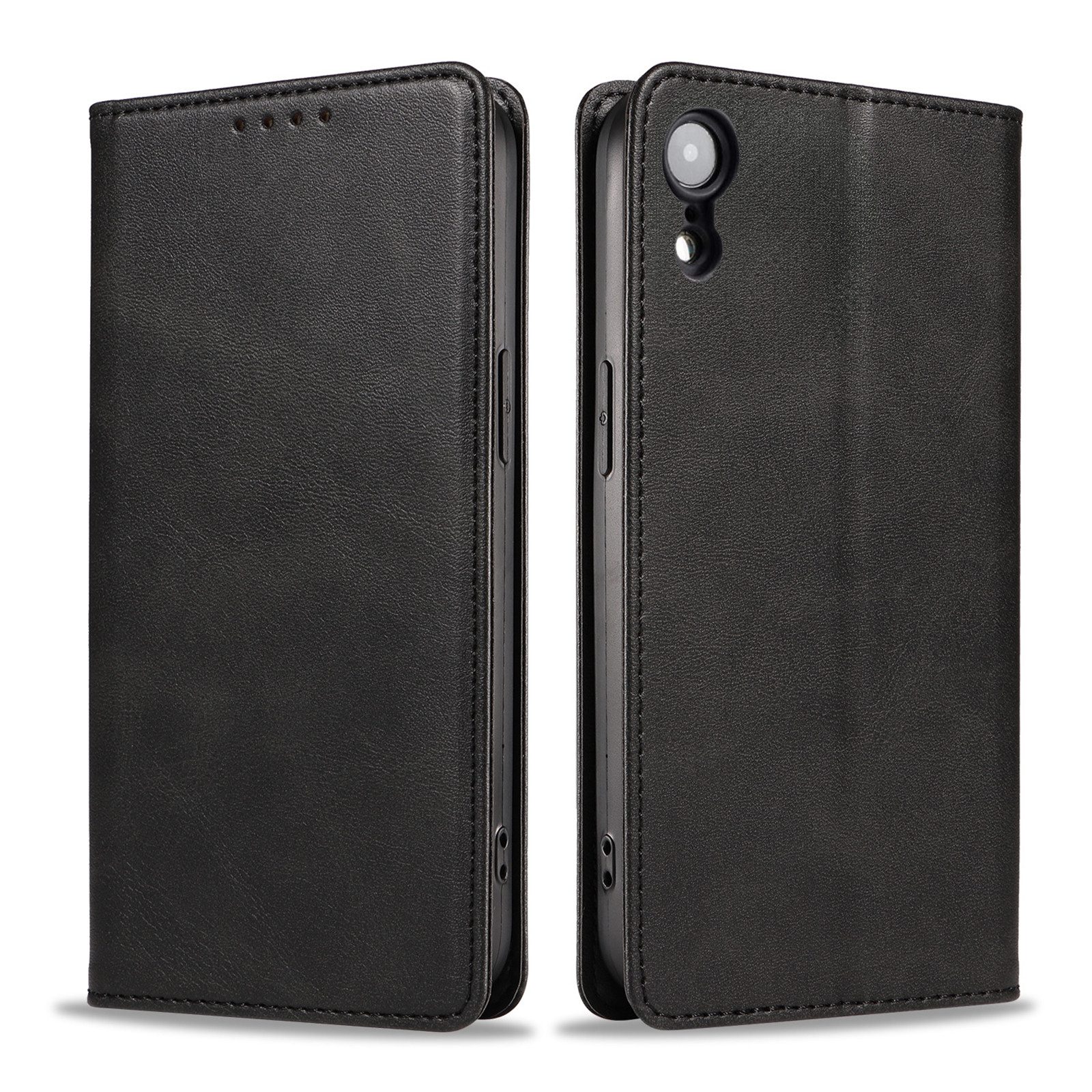 Tec-Expert Handyhülle Tasche Hülle für Apple iPhone XR 6.1 Zoll, 6.1", Cover Klapphülle Case mit Kartenfach Fliphülle aufstellbar