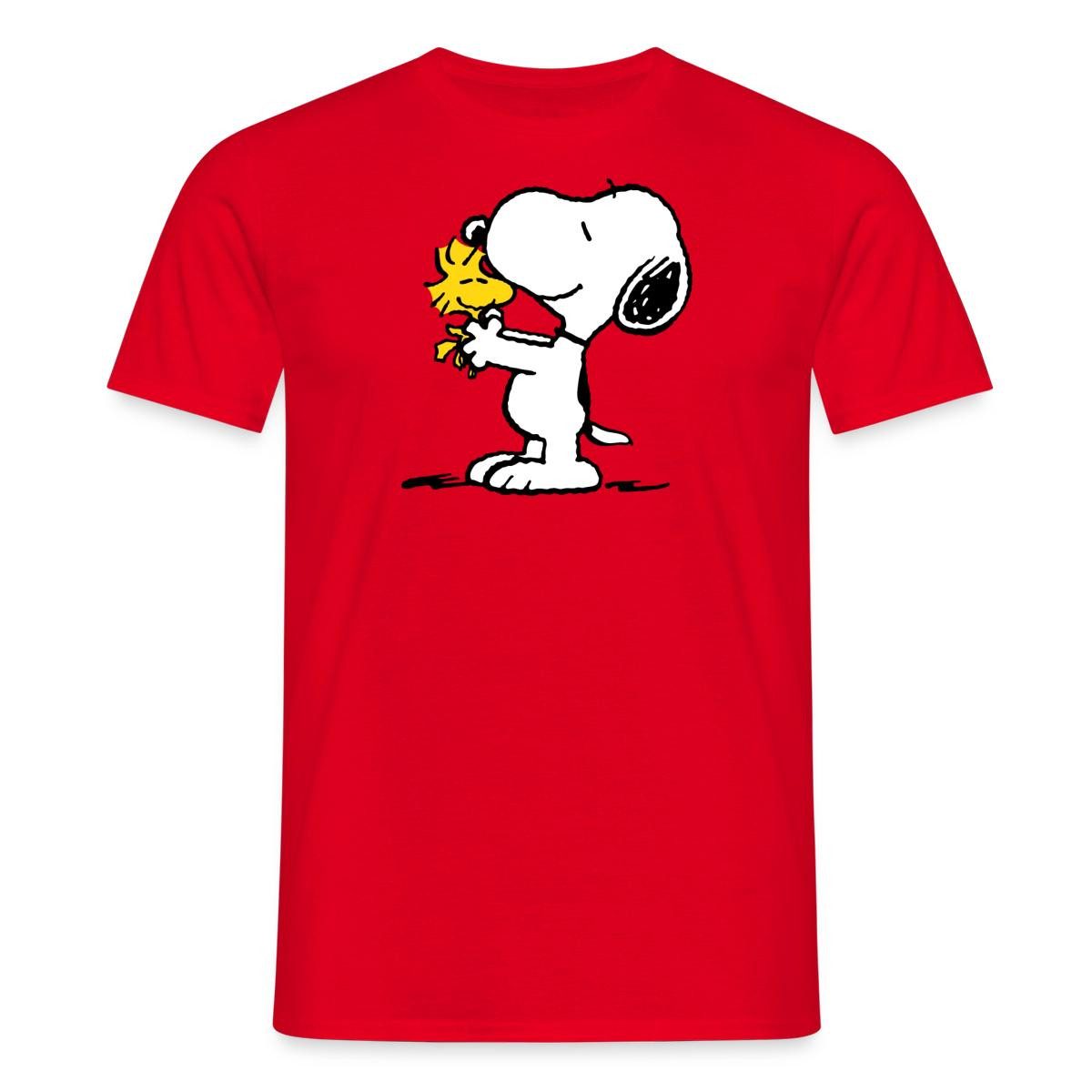 Spreadshirt T-Shirt Peanuts Snoopy Und Woodstock Männer T-Shirt (1-tlg)