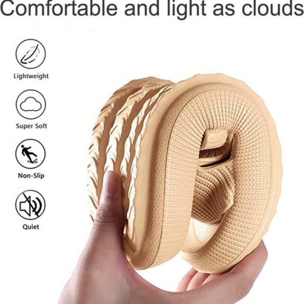 Blusmart Damen Herren Badeschuhe Badepantolette (EVA Rutschfest Pantoletten, Dicke Sohle bequeme) für Badezimmer, Schlafzimmer, Wohnzimmer, Strand, Freizeit – Bild 4 von 5