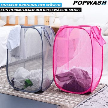 MAVURA Wäschekorb POPWASH Faltbarer Wäschekorb Pop Up Mesh Wäschewanne Faltbar Wäschebox (Wäschetonne Wäschebeutel Wäschesack Wäschesammler Wäsche), Tonne Sack Box Beutel Wanne Korb [2er Set / Farbe zufällig]