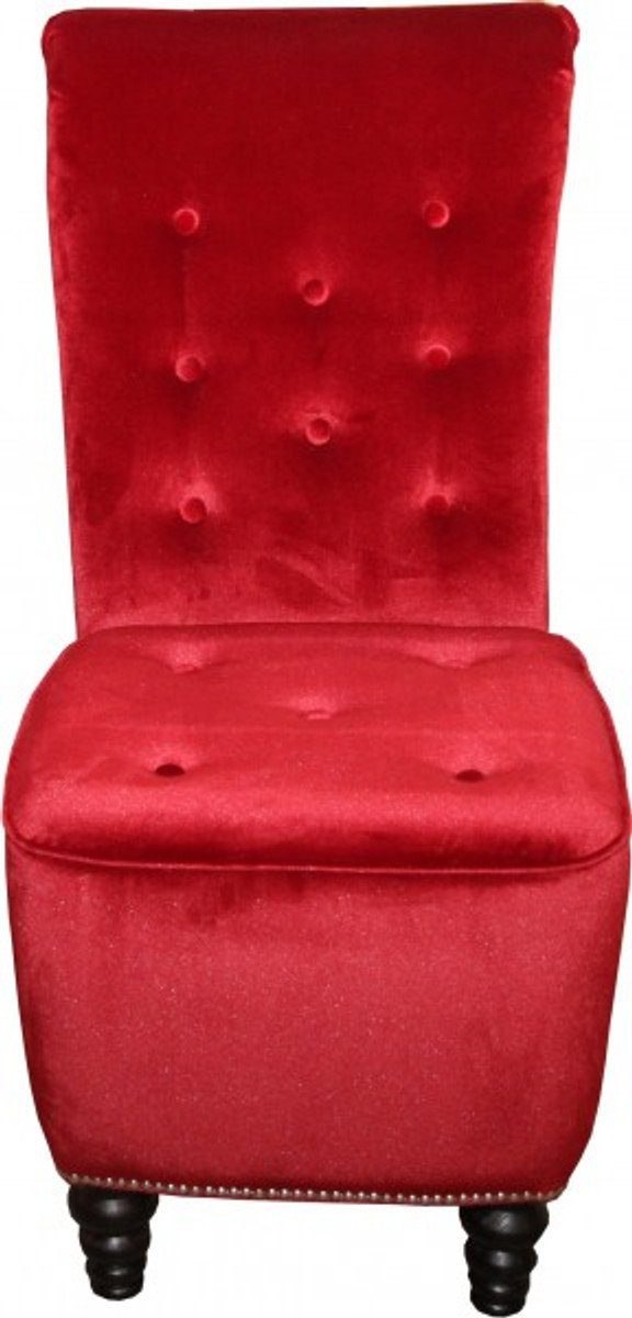 Esszimmer Designer Padrino Esszimmerstuhl / Braun Chesterfield Casa Rot Stuhl Bordeaux