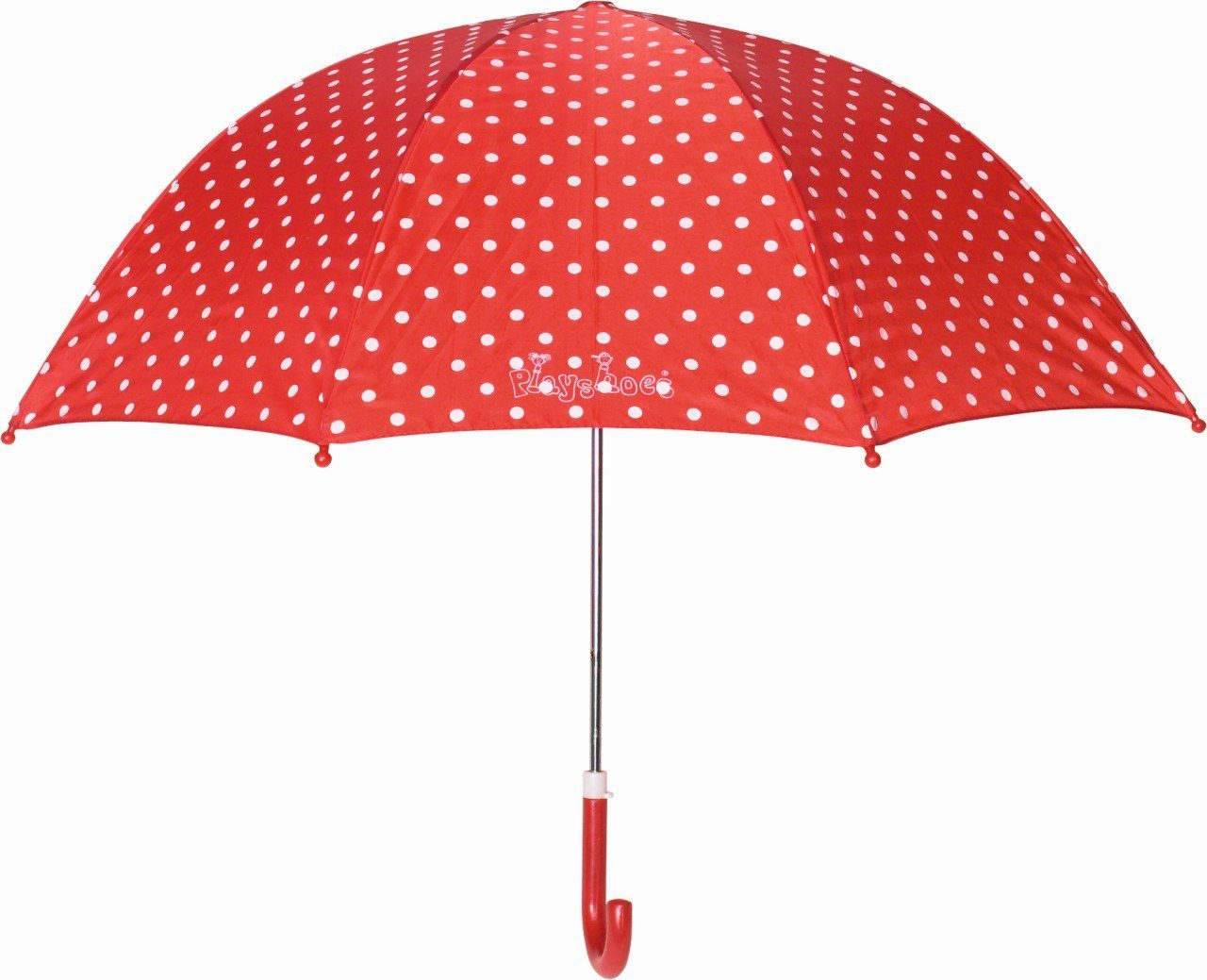 Playshoes Regenschirm Stockregenschirm Punkte Rot