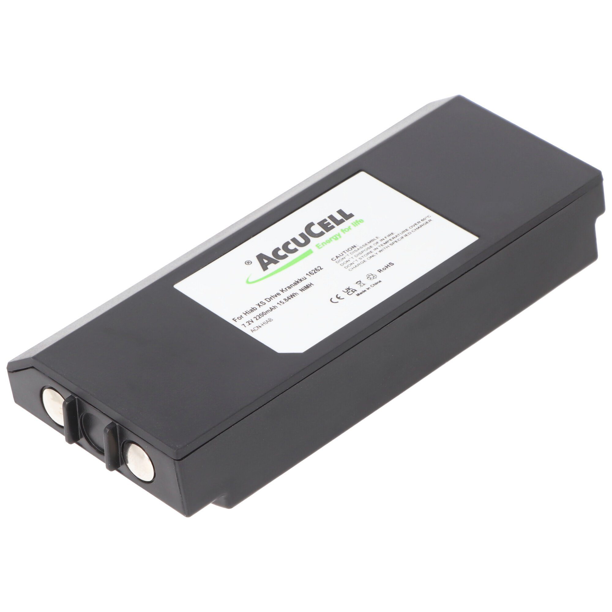 AccuCell Akku passend für den Hiab XS Drive Kranakku 16262, 3786692, 2000mAh Akku 2000 mAh (7,2 V)