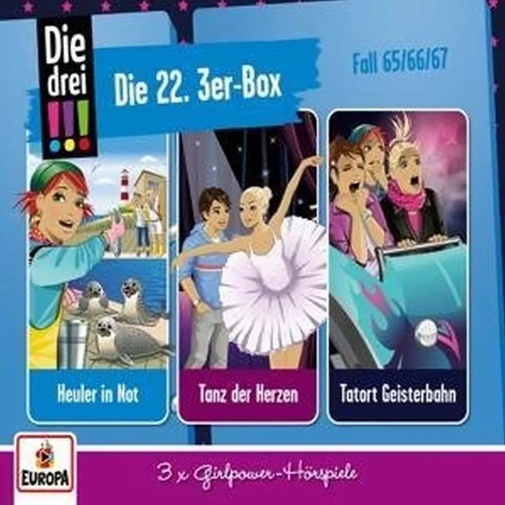 Hörspiel Die drei !!! - 3er Box 22. Folgen 65, 66,67 (drei Ausrufezeichen)