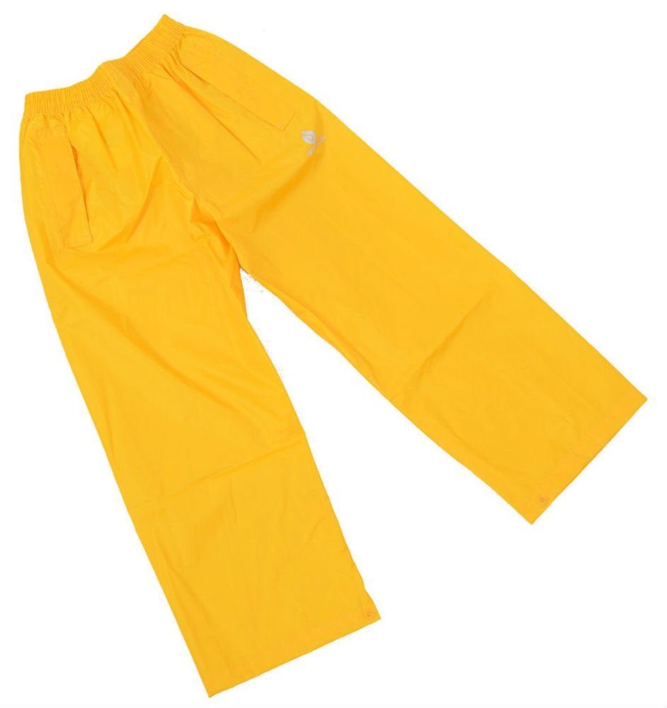 DRY KIDS Regenanzug Kinder Wasserdichtes reflektierende (1-tlg), Gelb Regenbekleidung Regenanzug-Set
