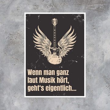wandmotiv24 Poster Musik, Gitarre, Spruch, Sprüche (1 St), Wandbild, Wanddeko, Poster in versch. Größen