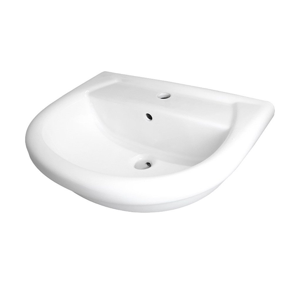 Stabilo Sanitär Waschbecken Keramik Wandhängewaschbecken inkl. Abflussrohr günstig online kaufen