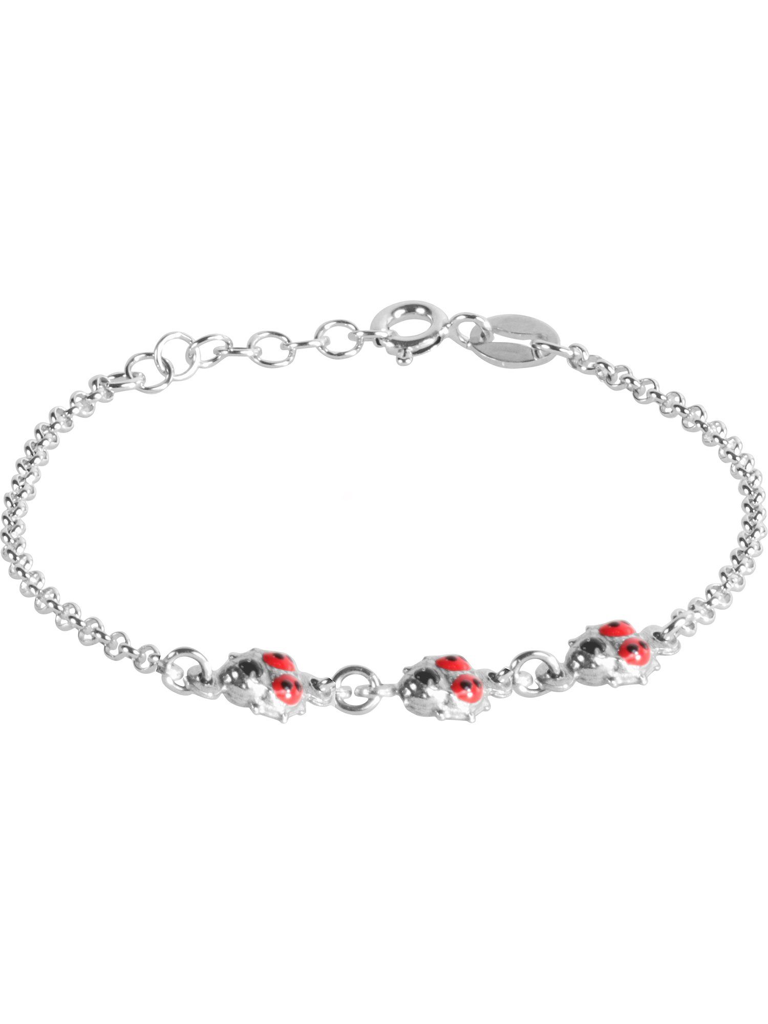 FAVS Silberarmband FAVS Mädchen-Armband 925er Silber Marienkäfer