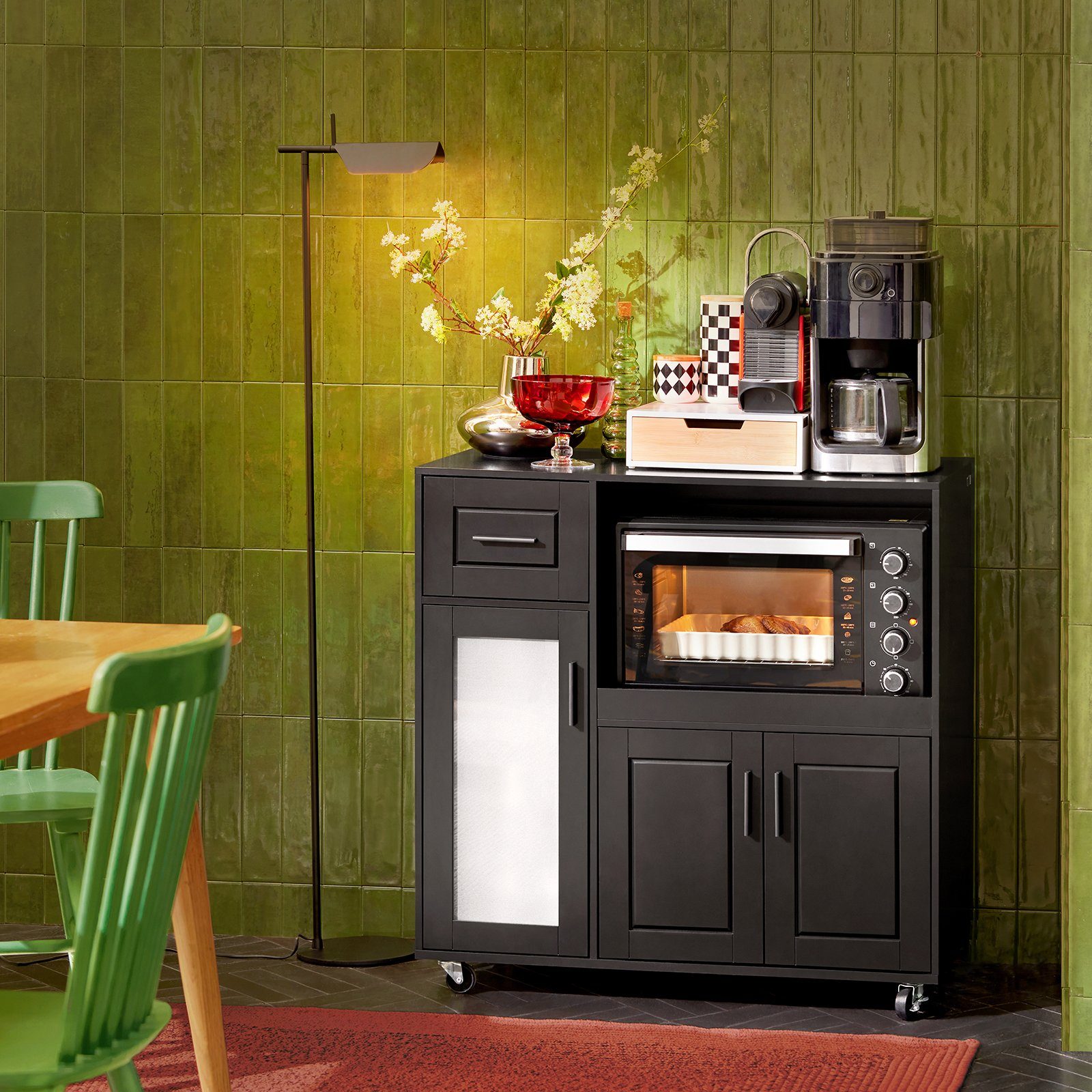 SoBuy Sideboard FSB78, Aufbewahrungsschrank Küchekommode Küchentrolley, auf günstig online kaufen