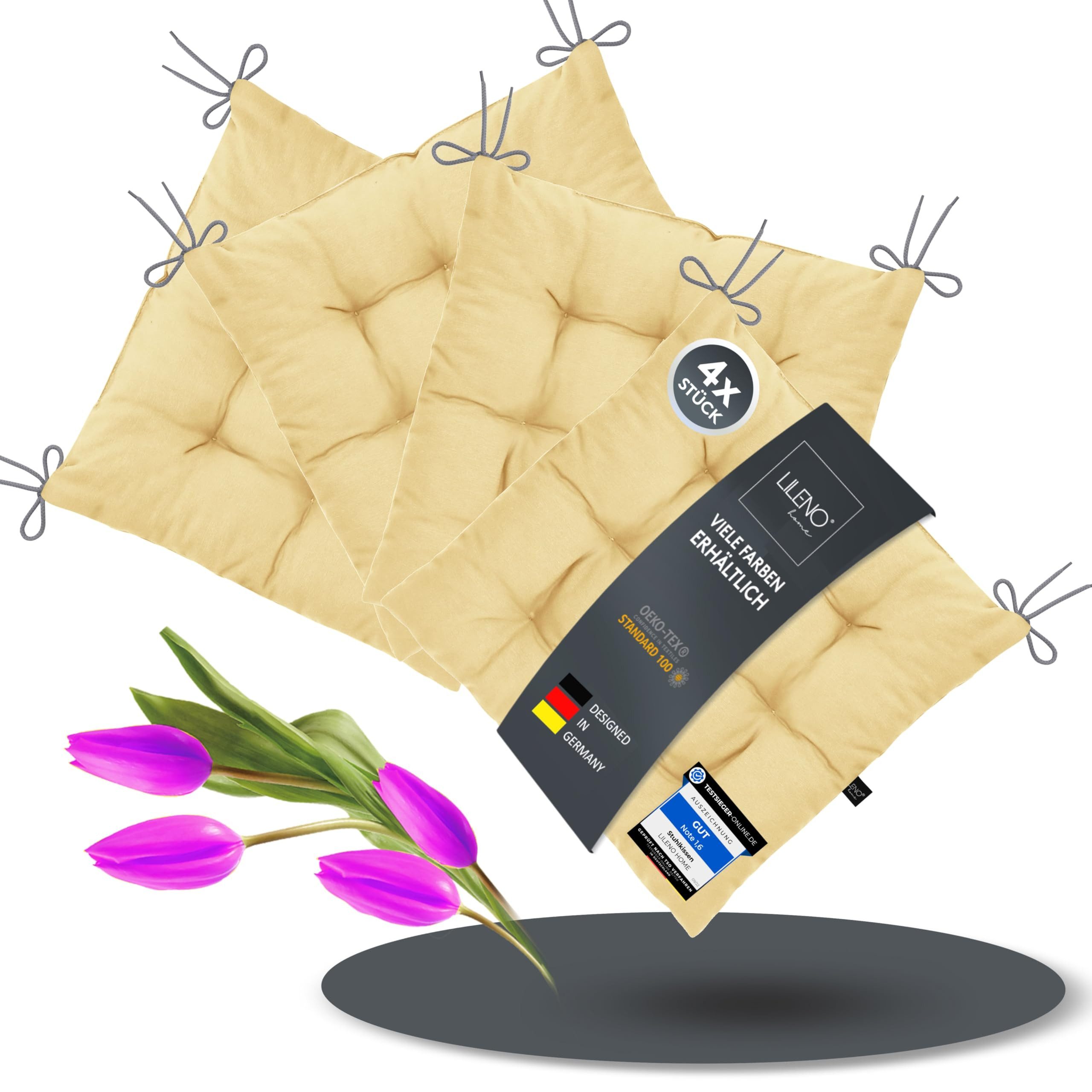 LILENO HOME Stuhlkissen Sitzkissen für Gartenstuhl, günstig online kaufen