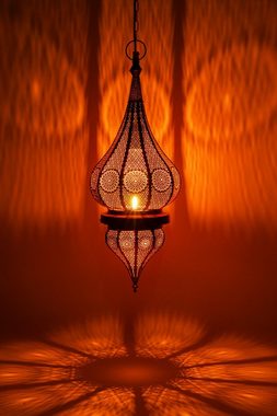 Marrakesch Orient & Mediterran Interior Deckenleuchte Orientalische Lampe Pendelleuchte Fayna 55cm, ohne Leuchtmittel, Handarbeit