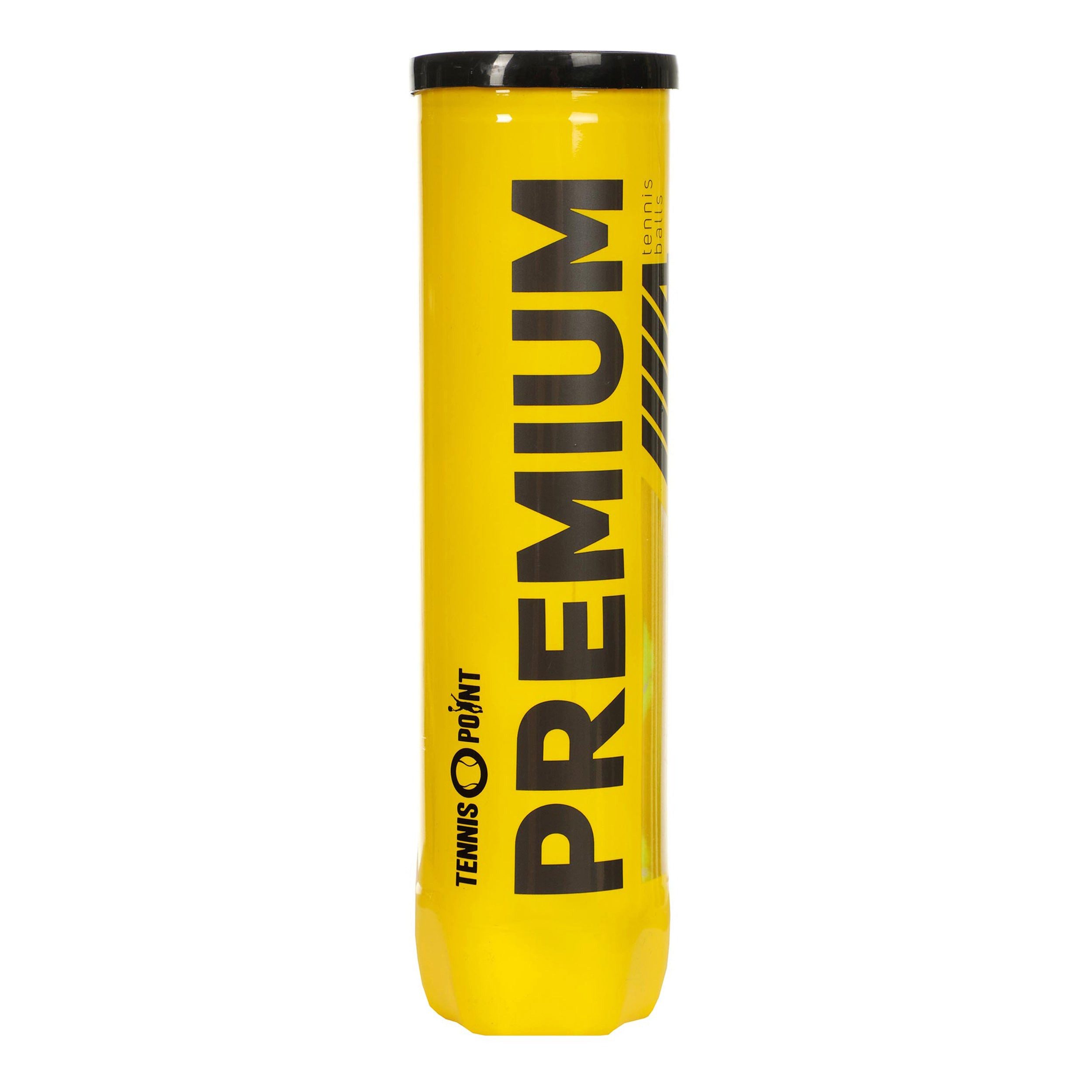 Tennis-Point Tennisball Premium - 4 Tennisbälle - Innendruckball - (4er Dose)