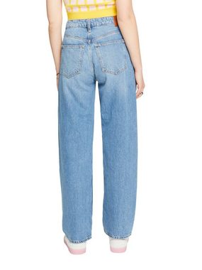 Esprit Bequeme Jeans Gerade geschnittene Retro-Jeans mit niedrigem Bund