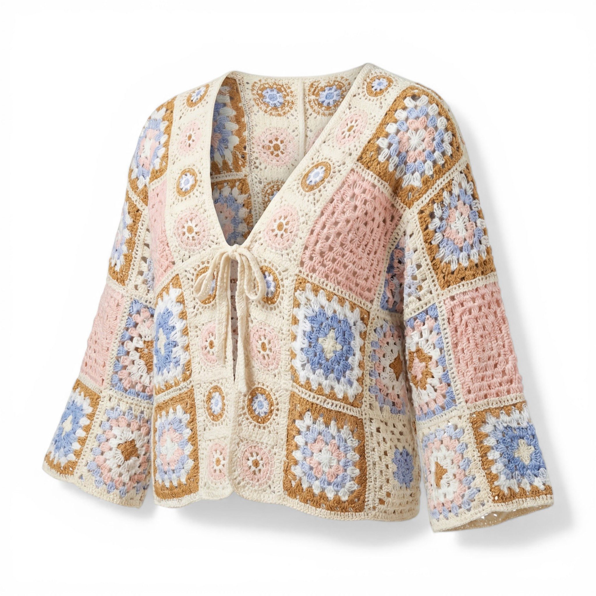 OriginalYou Strickjacke Damen Häkel Jacke Sommerjacke Strick Bolero One Siz günstig online kaufen