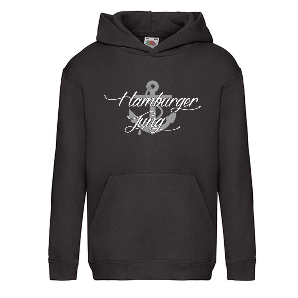 G-graphics Hoodie Hamburger Jung Kinder Hoodie / Kapuzenpullover mit Statement / Spruch als Frontprint