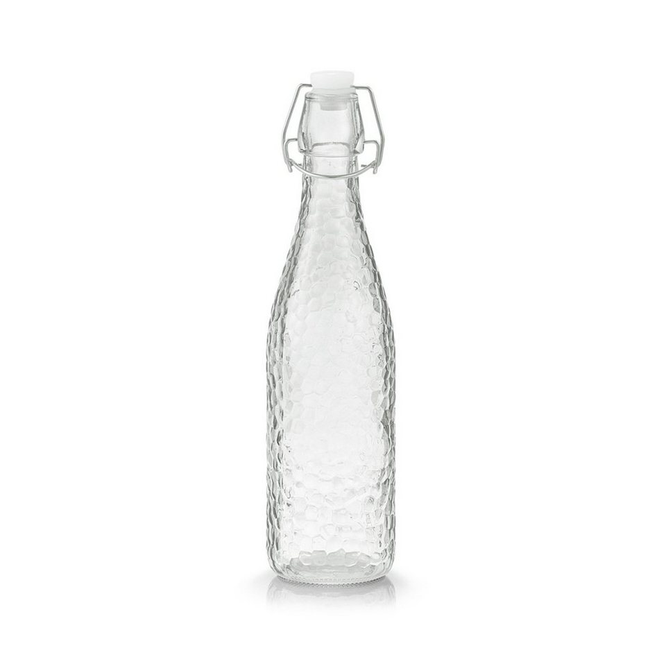 Zeller Present Vorratsglas Glasflasche mit Bügelverschluss 500 ml, Glas, (1- tlg), zum Befüllen, Zum Aufbewahren von Flüssigkeiten, Ansetzen von Ölen  oder als Deko-Vase