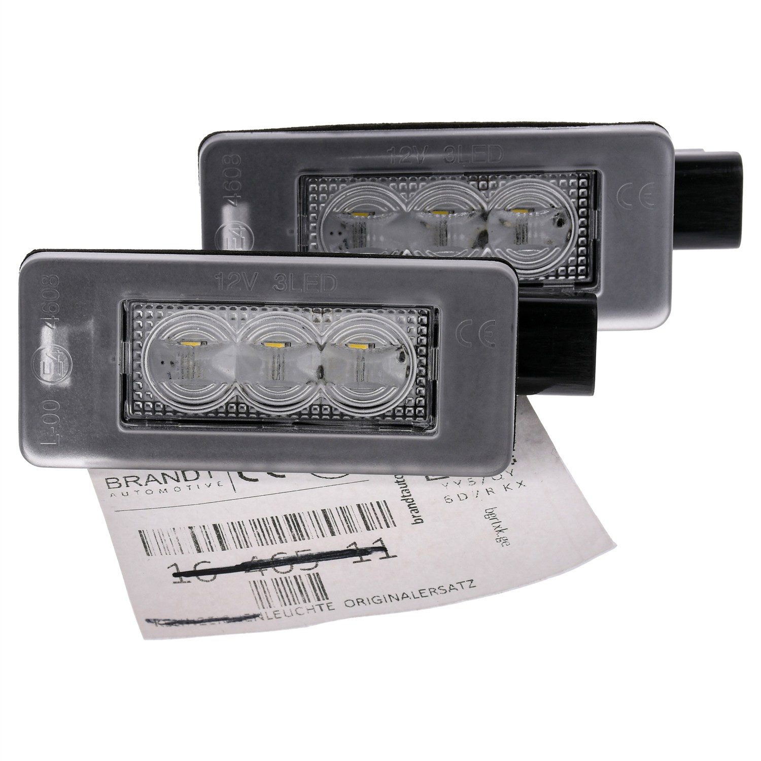 BRANDT AUTOMOTIVE KFZ-Ersatzleuchte LED Kennzeichenleuchten Auto Kennzeichenbeleuchtung, für Citroen C3 II SC (09–16); C3 III SX (16–25); C4 Cactus I (14–1...