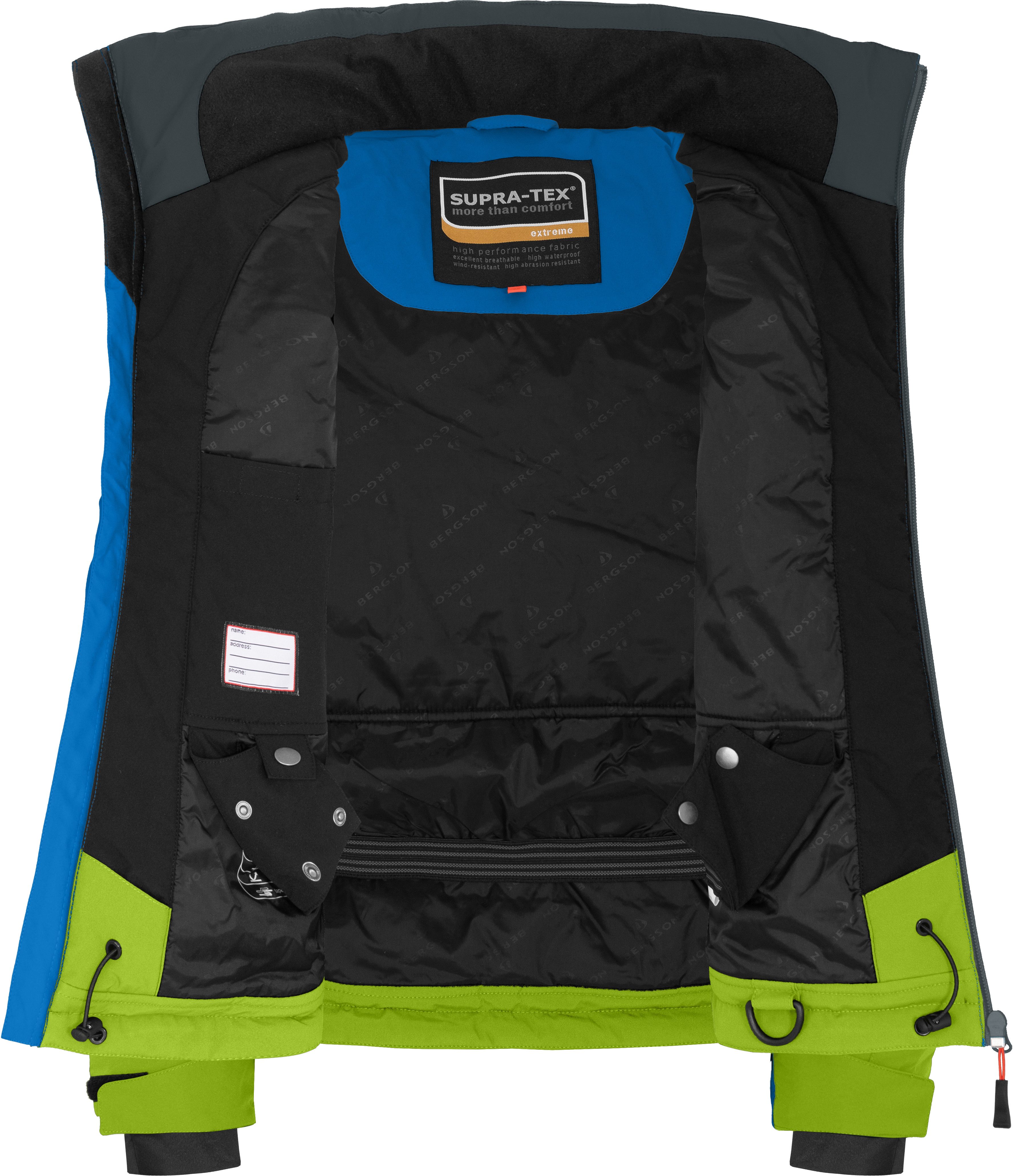 Bergson Skijacke VOLKER neo Kinder Skijacke, die perfekte Skijacke für junge Abenteurer, Normalgr