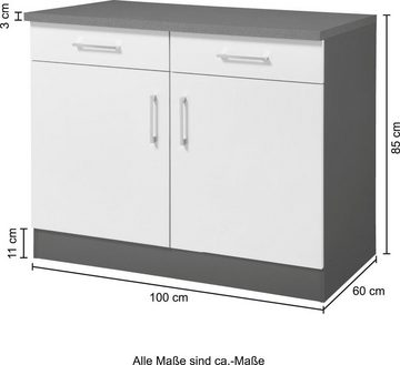 HELD MÖBEL Unterschrank Paris Breite 100 cm