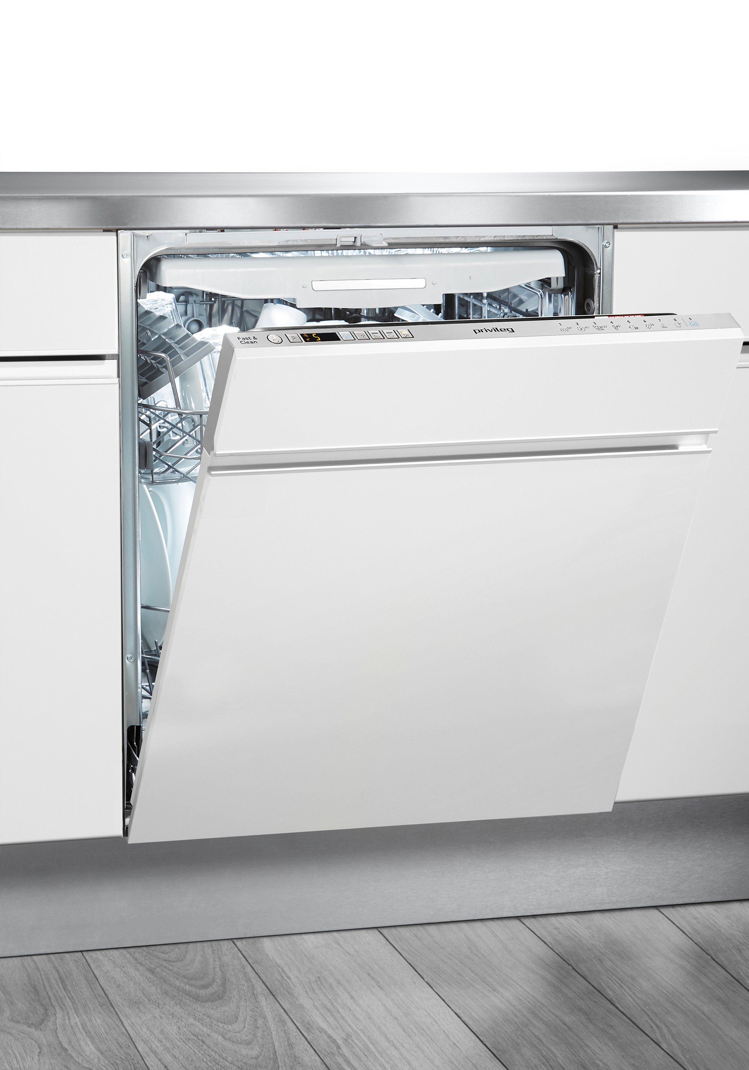 Privileg vollintegrierbarer Geschirrspüler RIO 3T131 A FE X, 14 Maßgedecke, Fast&Clean 28’ – das effektive Reinigungsprogramm unter 28 Minuten