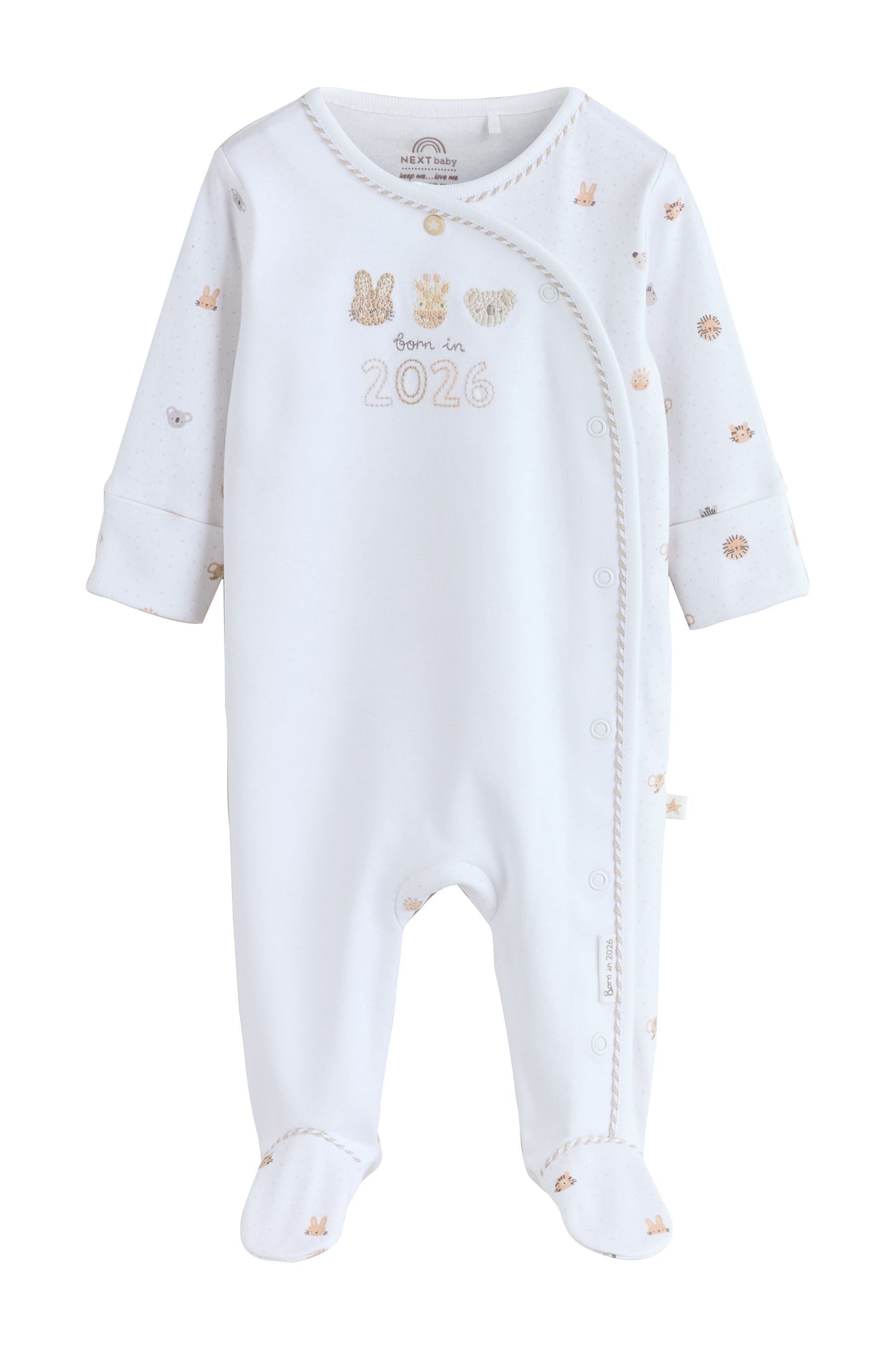 Next Schlafoverall Babys-Schlafanzug und Mütze, Born In 2026 (2-tlg)