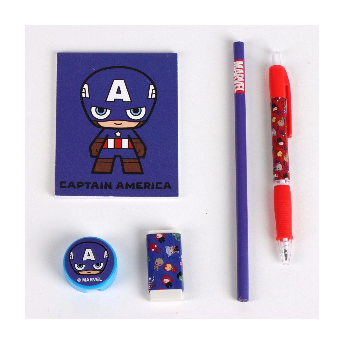 The AVENGERS Federmäppchen Avengers Captain America Plüsch Federmäppchen gefüllt