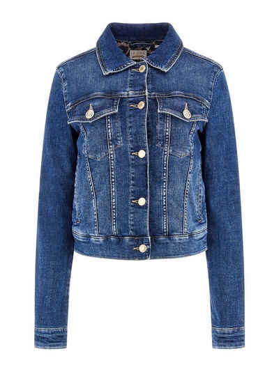 Guess Jeansjacke Damen Jeansjacke DELYA TRUCKER (1-St)