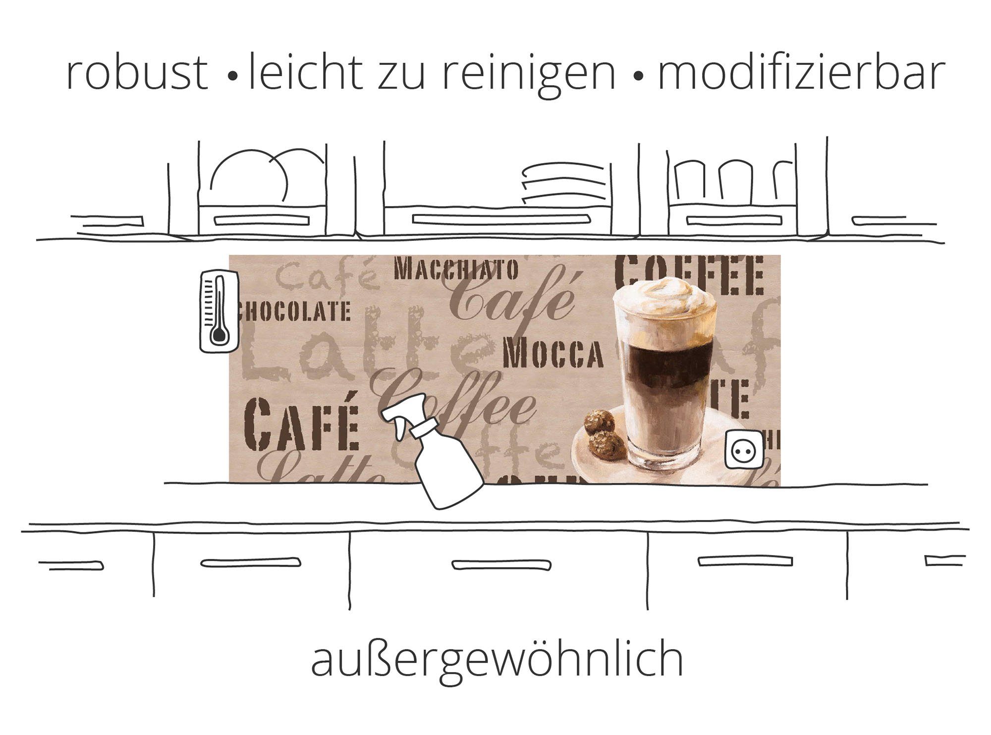 Artland Küchenrückwand Gemusterte Keramikfliesen, (1-tlg), Alu günstig online kaufen