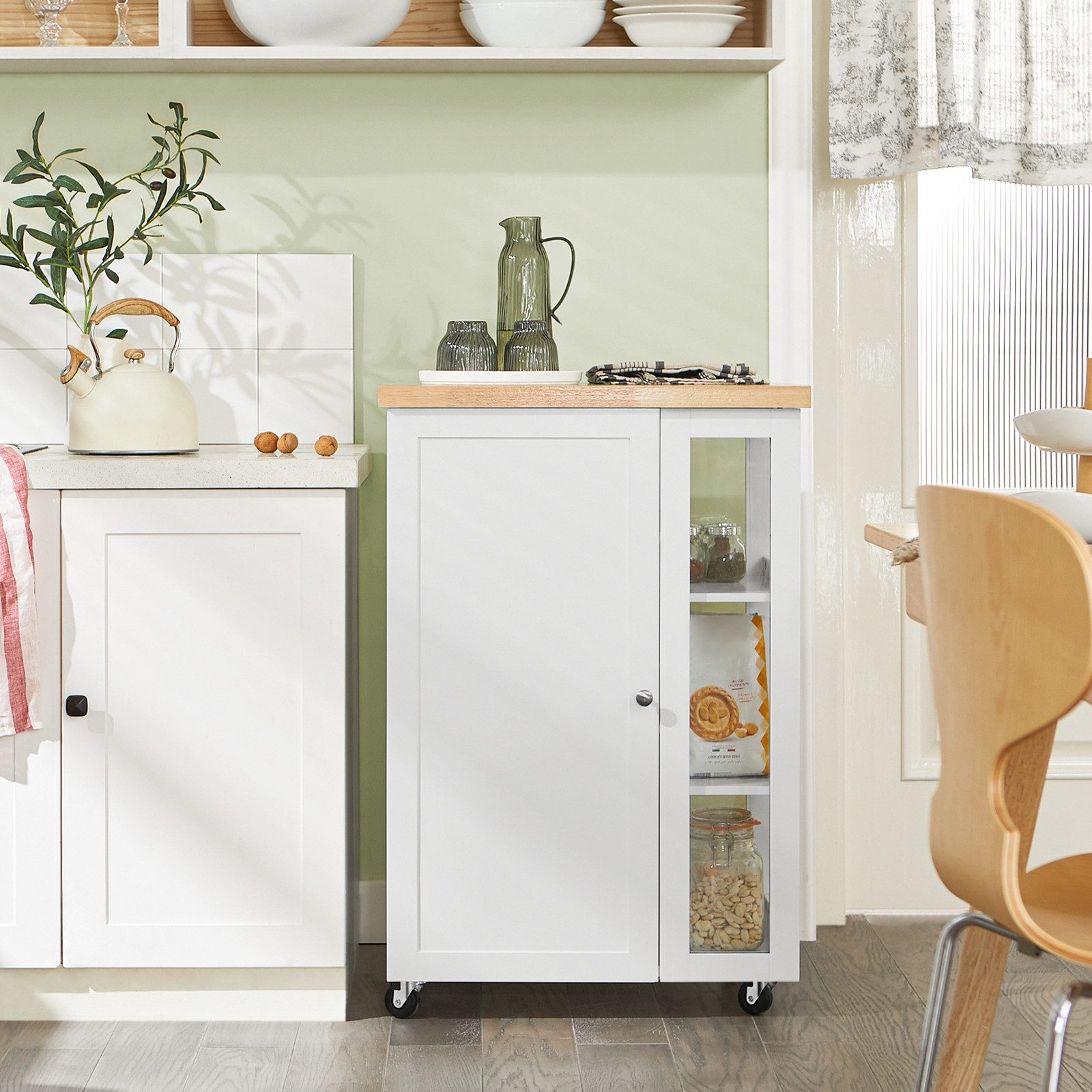 SoBuy Küchenwagen FKW75, Küchenwagen auf Rollen Küchenschrank Kücheninsel K günstig online kaufen