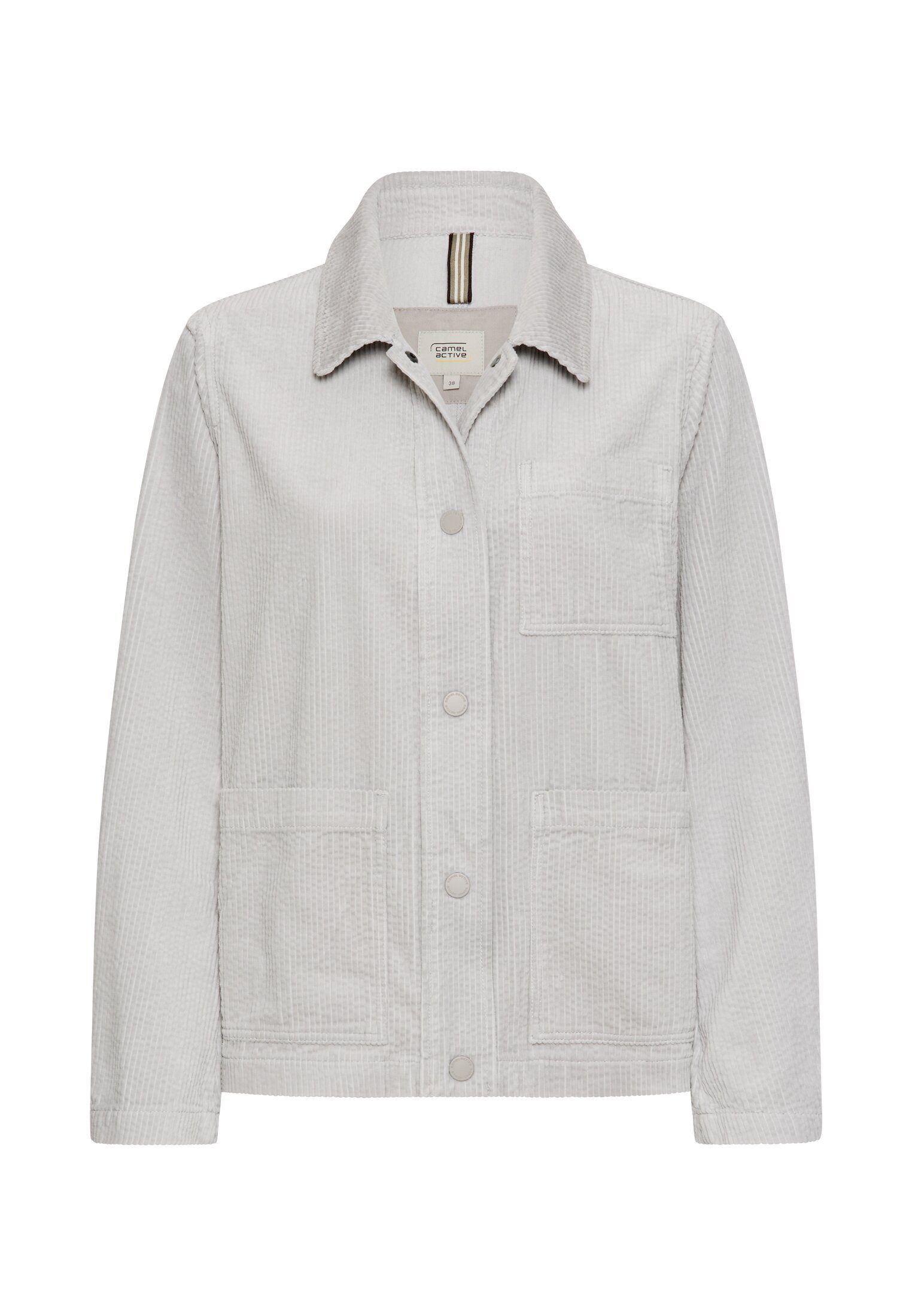 camel active Jackenblazer mit Workwear-Details Langarm Hemdblusenkragen