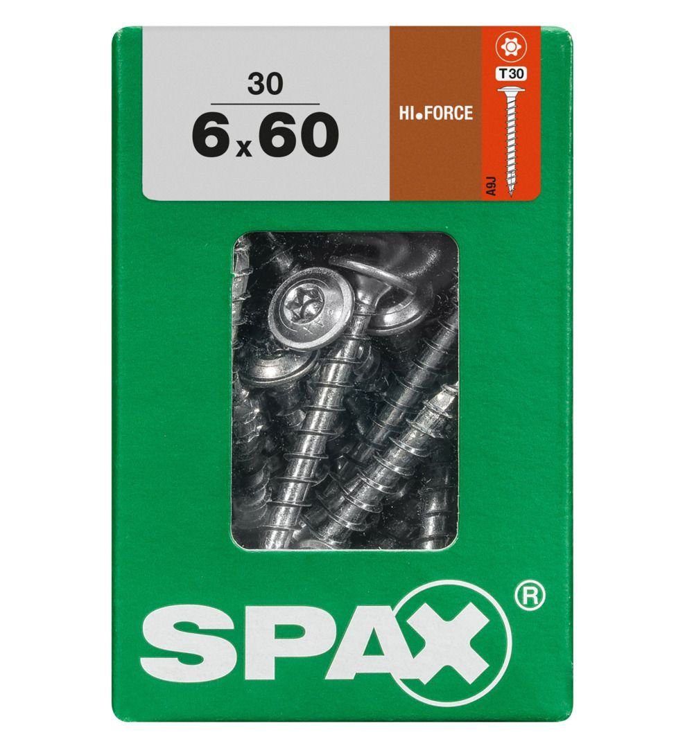 SPAX Holzbauschraube Spax Holzbauschrauben 6.0 x 60 mm TX 30 - 30 Stk.