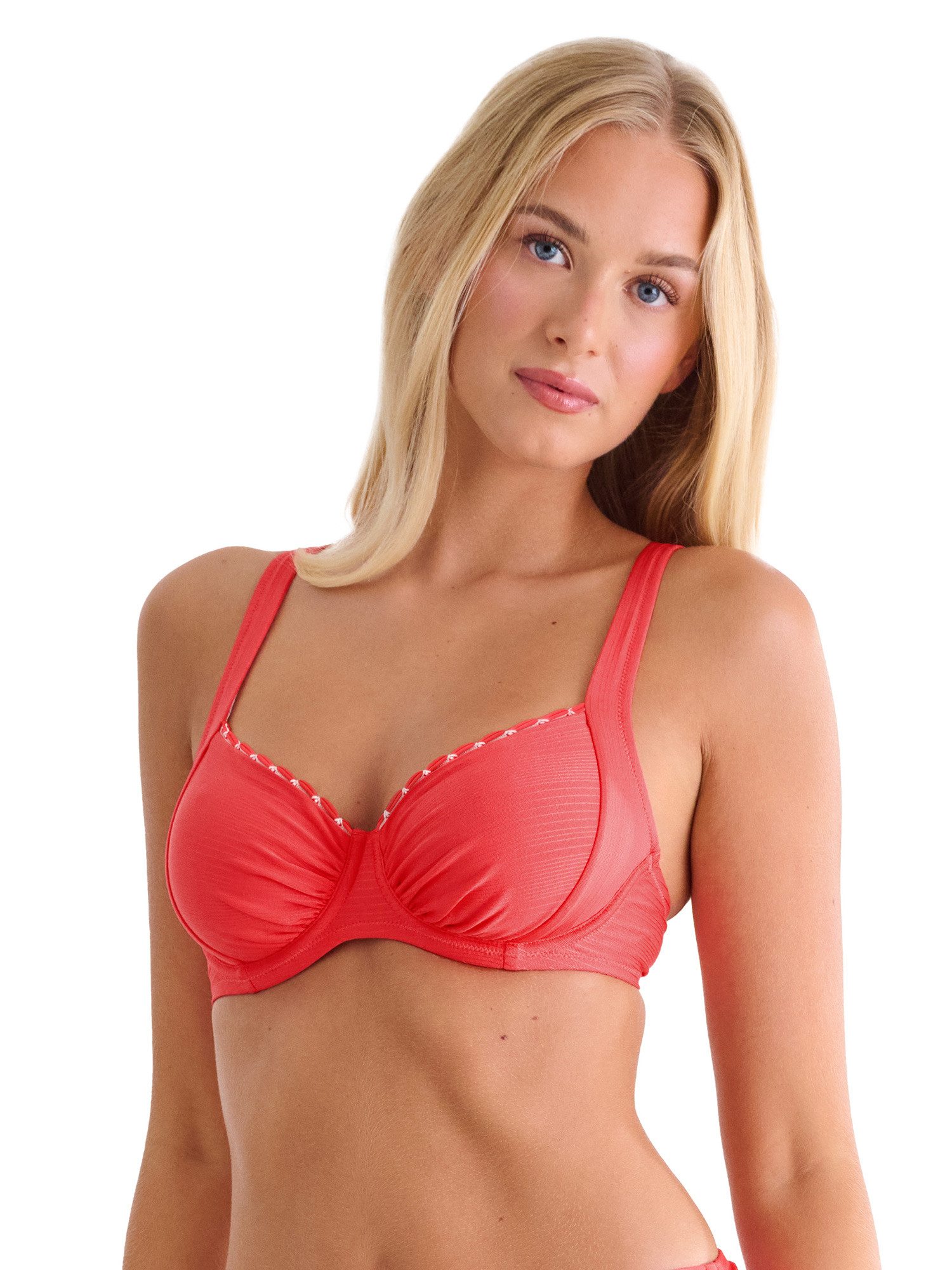 Lisca Balconette-Bikini-Top Bikini-Oberteil mit Bügel Panama (Stück, 1-St), unwattierte Cups, dekorative Details