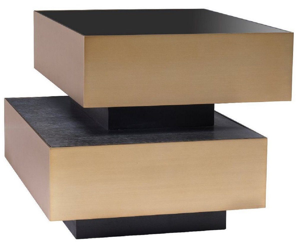 x Messingfarben Qualität - Möbel 62 Anthrazitgrau Luxus - Padrino 48 Casa / Schwarz / Luxus Beistelltisch cm x H. 80 Beistelltisch
