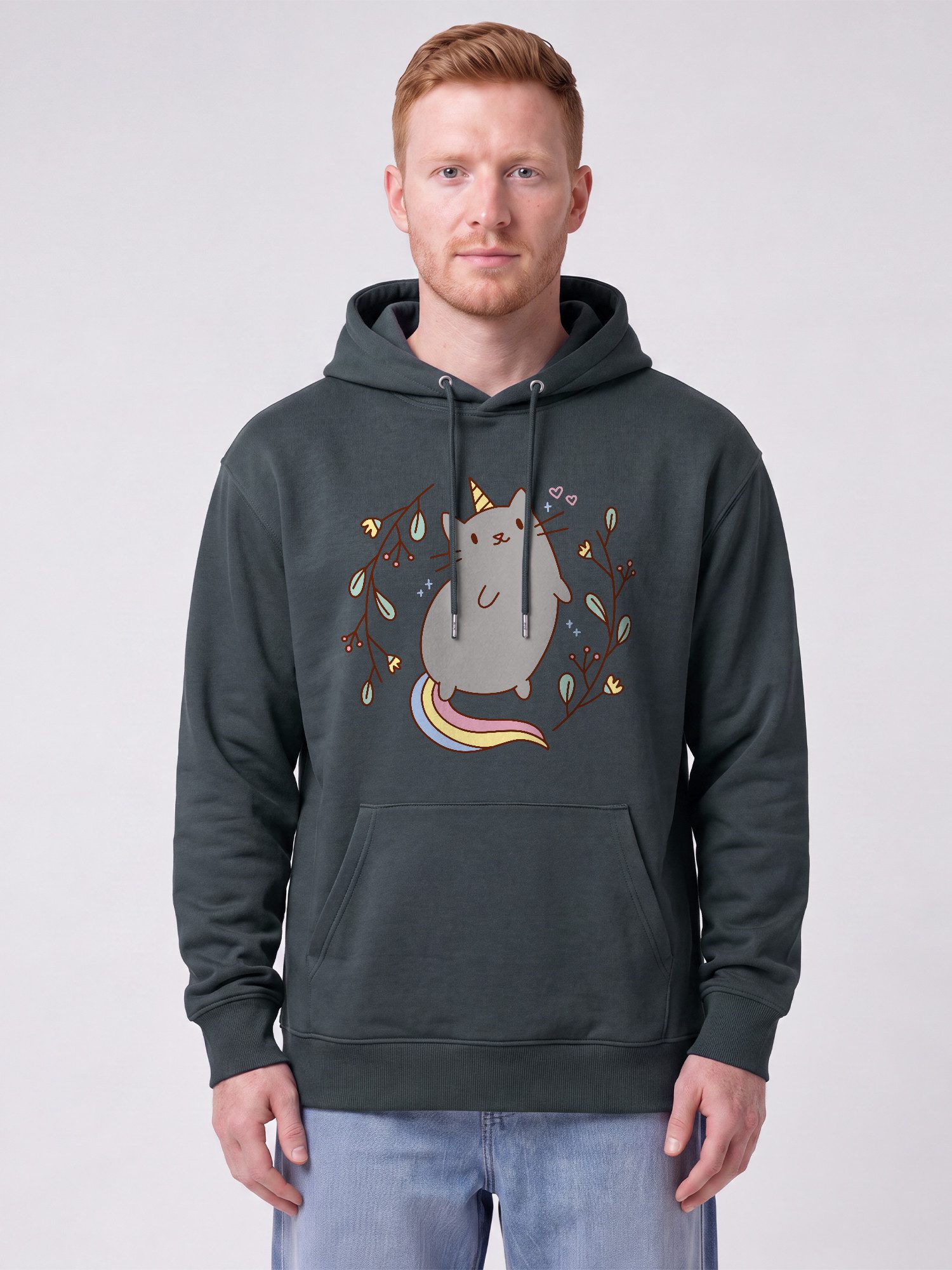 wat? Apparel Hoodie Unicorn Cat