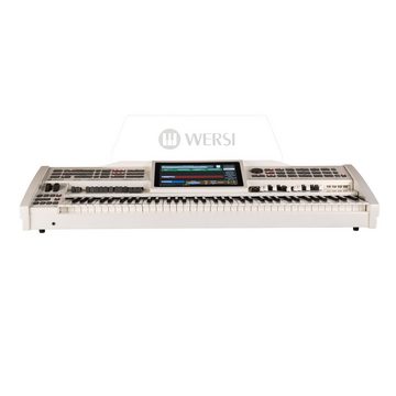 Wersi Entertainer-Keyboard (OAX1 Professional Arranger Keyboard/Orgel, Perlmutt Weiss, 76-Tasten Deluxe-Tastatur, Touch Display, Integrierter Effektprozessor, 1500 Sounds, Keyboards, Entertainer Keyboards), OAX1, Professional Arranger Keyboard, 76-Tasten Deluxe-Tastatur