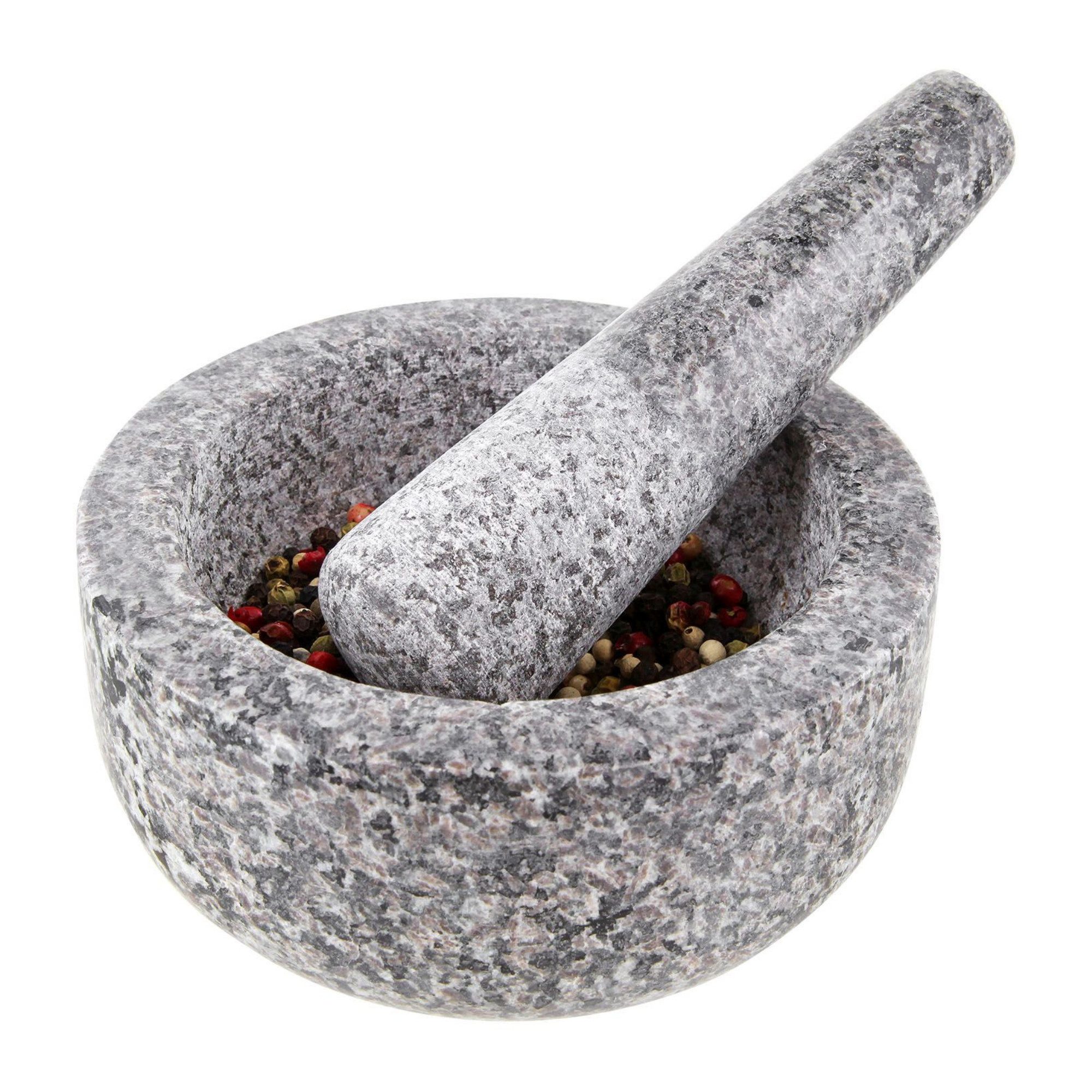 Thiru Mörser Premium mit Stößel und Deckel Ø 10 cm