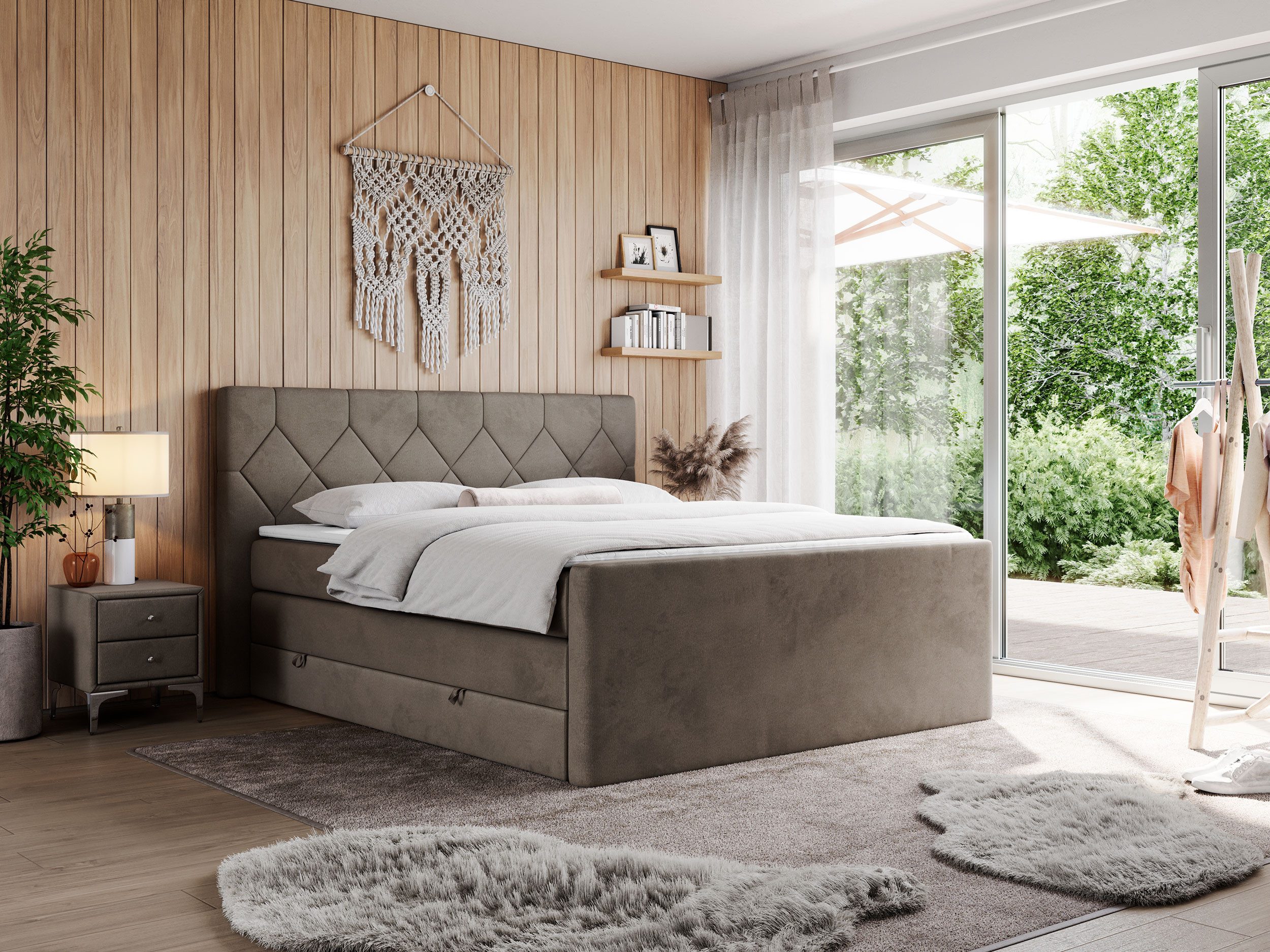 MKS MÖBEL Boxspringbett KING EIGAR (Packung, günstig online kaufen