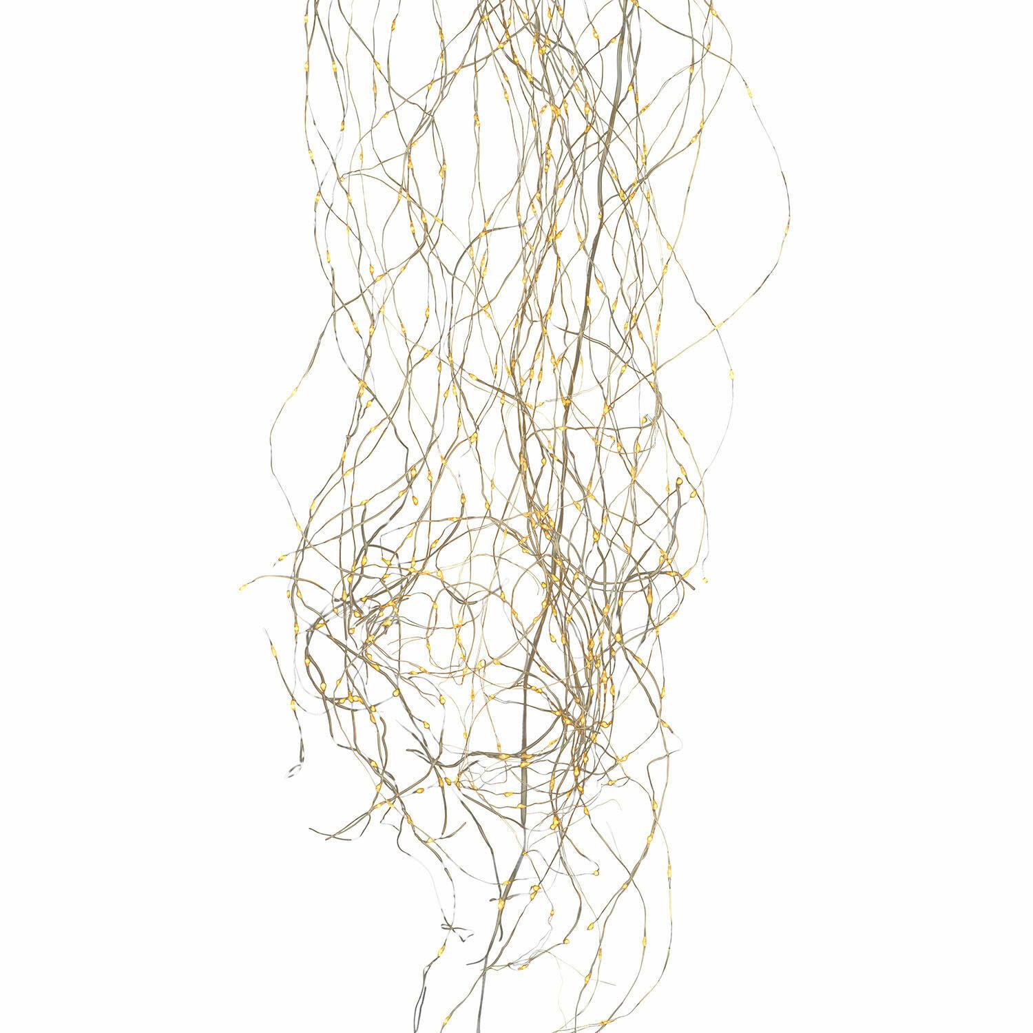 Mirabeau LED-Lichterkette Lichtervorhang Lysfjord silber