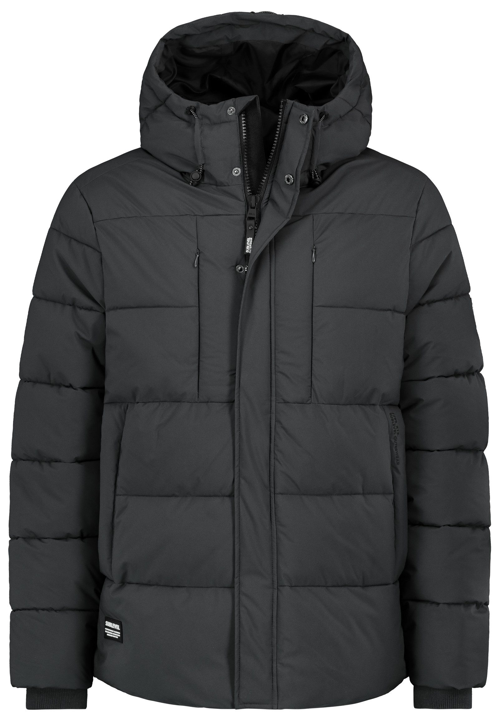 SUBLEVEL Winterjacke Mit Kapuze und Reißverschluss, warm gepolstert (1-St) H50022AB44549_Jacket