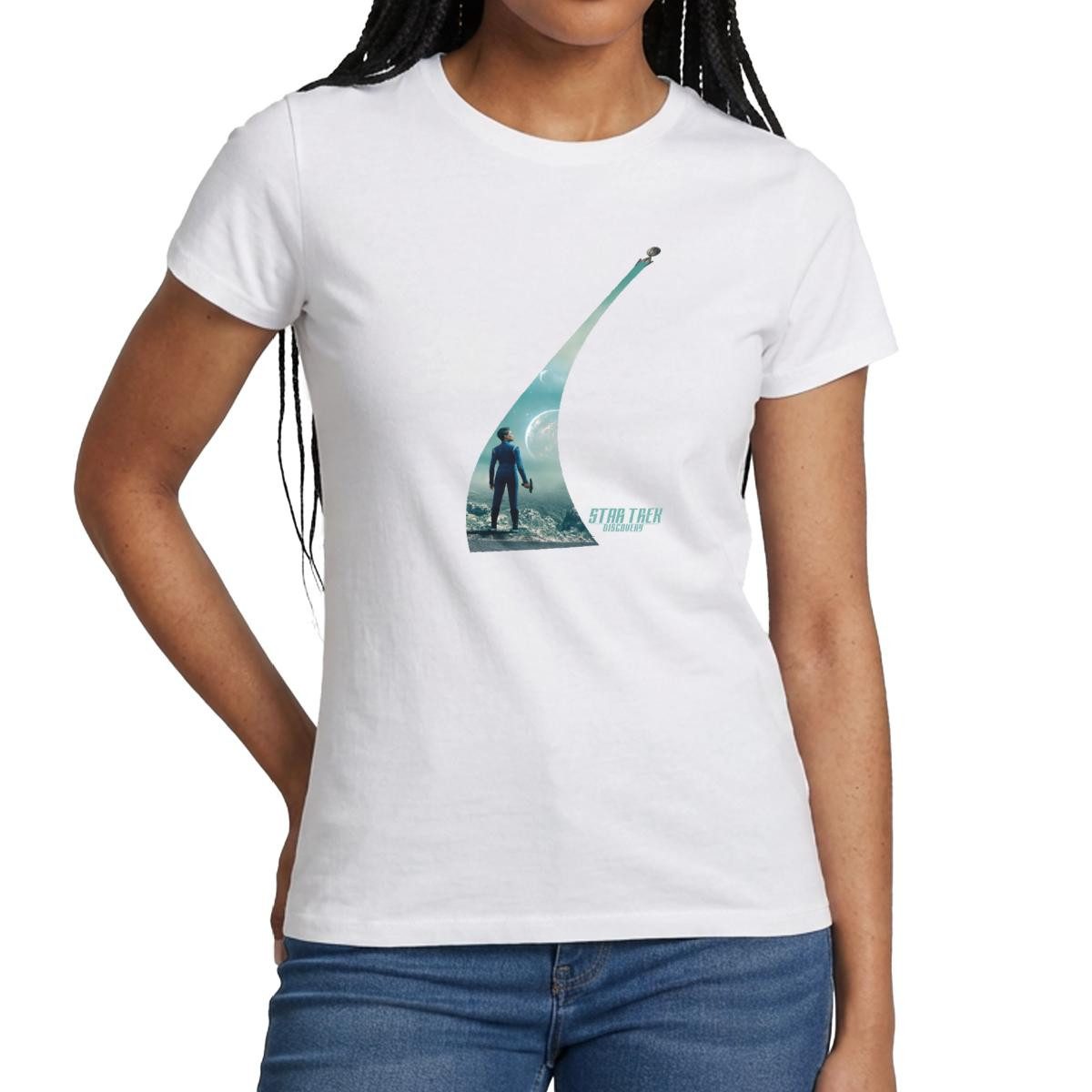 T-Shirt Star Trek Discovery Michael Burnham Phaser Frauen T-Shirt