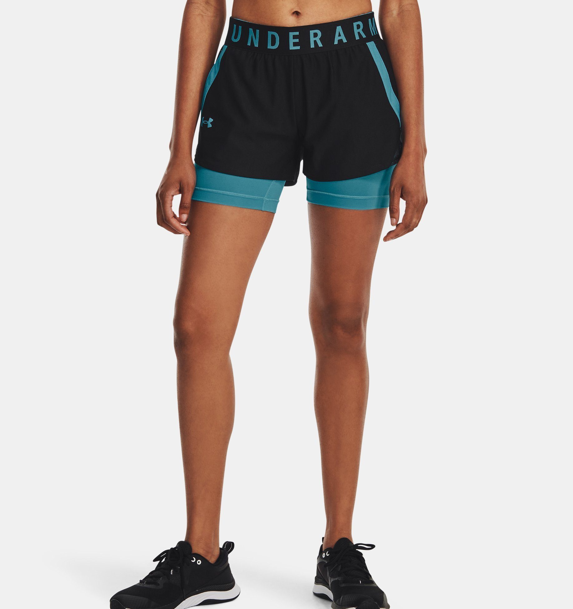 PLAY UP Under SHORTS Armour® Laufshorts BLACK 2-IN-1 008