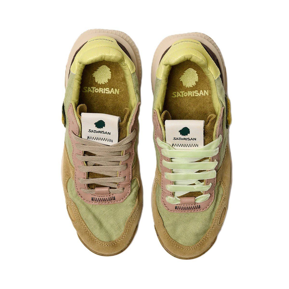 Satorisan Chacrona Linen Blush Pink - grün/bunt Damen Sneaker günstig online kaufen
