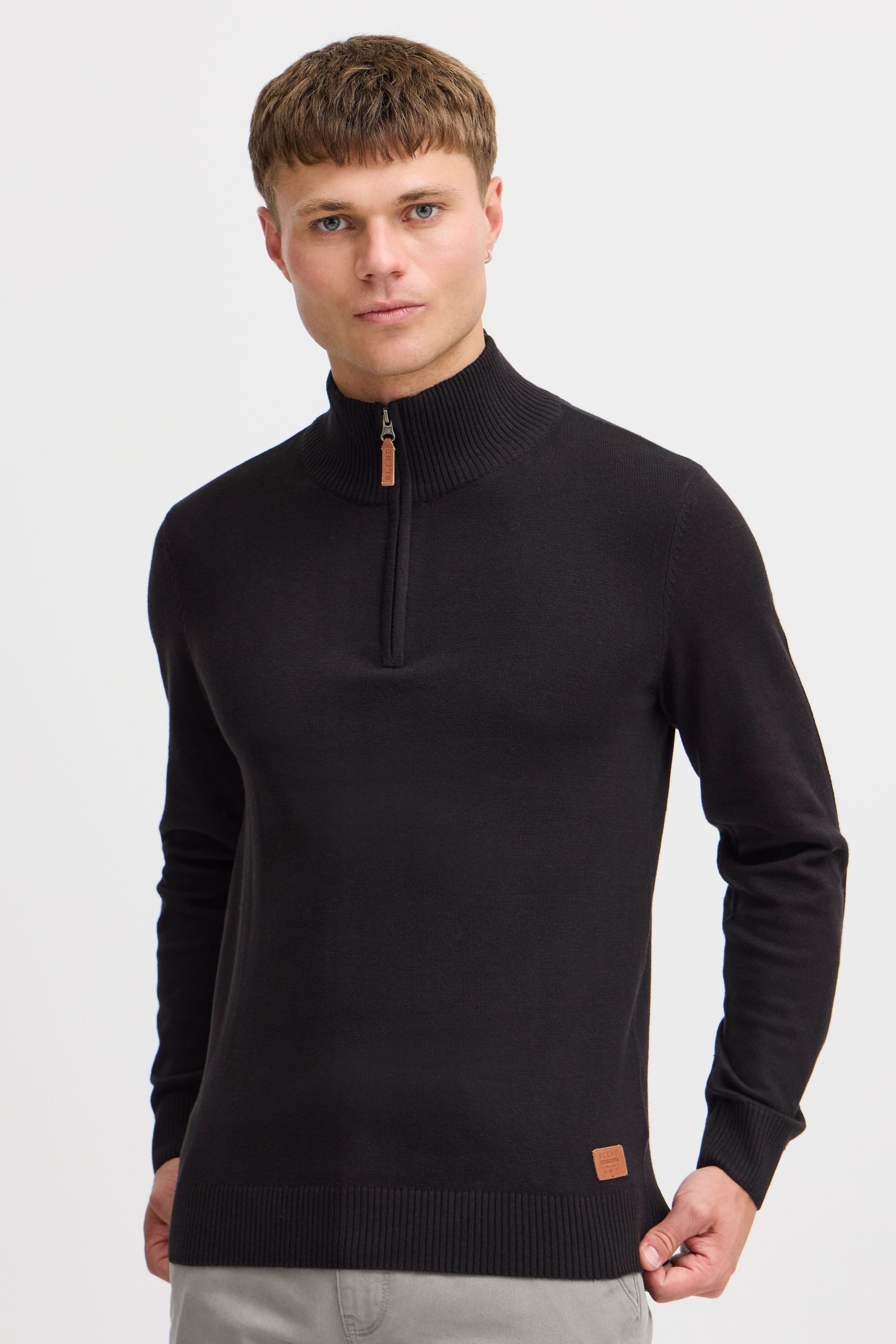 Blend Troyer BHRobin Strickpullover mit hochabschließendem Kragen günstig online kaufen