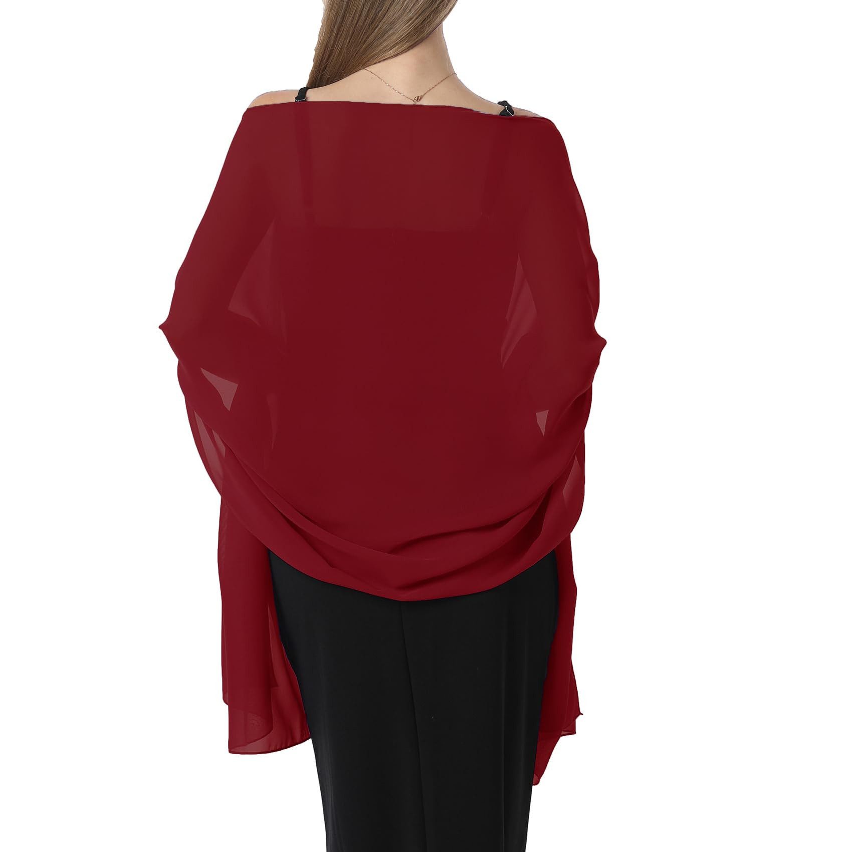 Bextsrack Modeschal Eleganter Chiffon-Schal für Damen – Weiche Stola, (1-St), für Abendkleider, Hochzeiten & festliche Anlässe