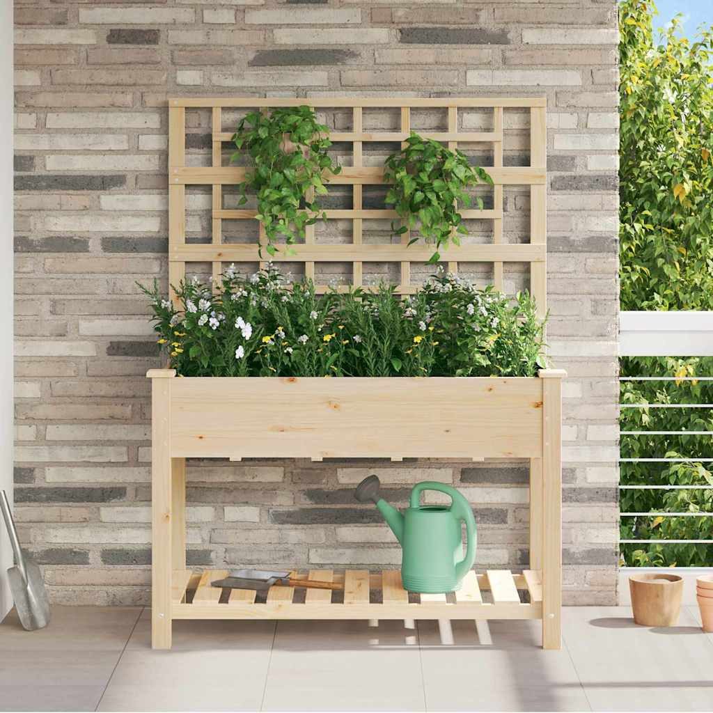 vidaXL Blumentopf Garten-Pflanzgefäß Beige 115 x 60,5 x 153 cm (1 St)