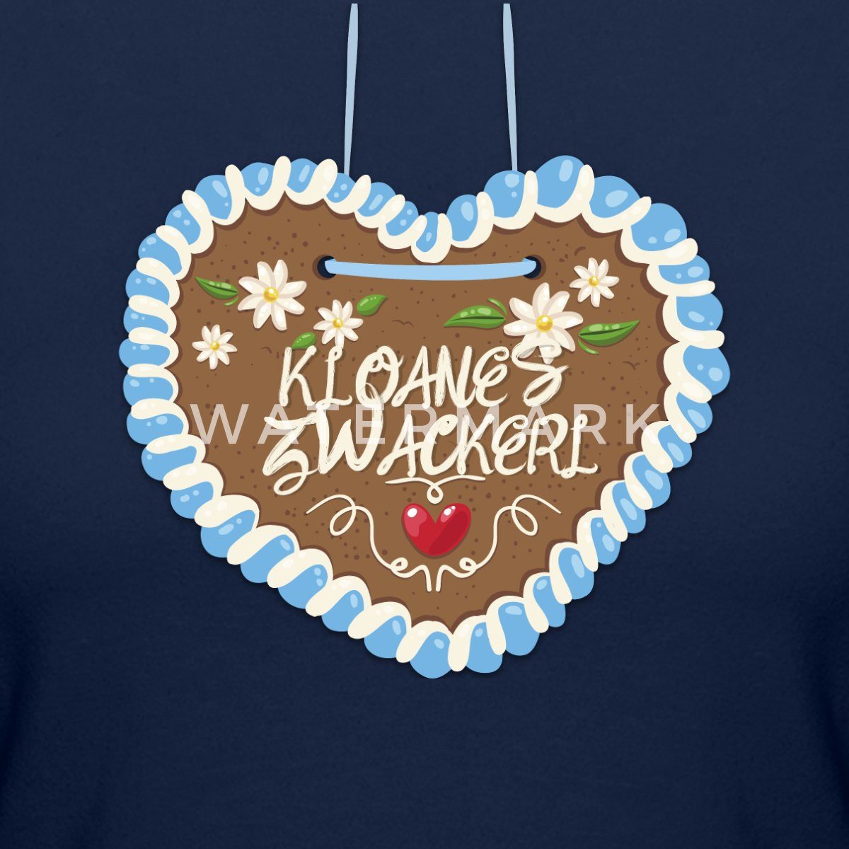 T-Shirt Lebkuchenherz design Kloane’s Zwackerl Crop Top