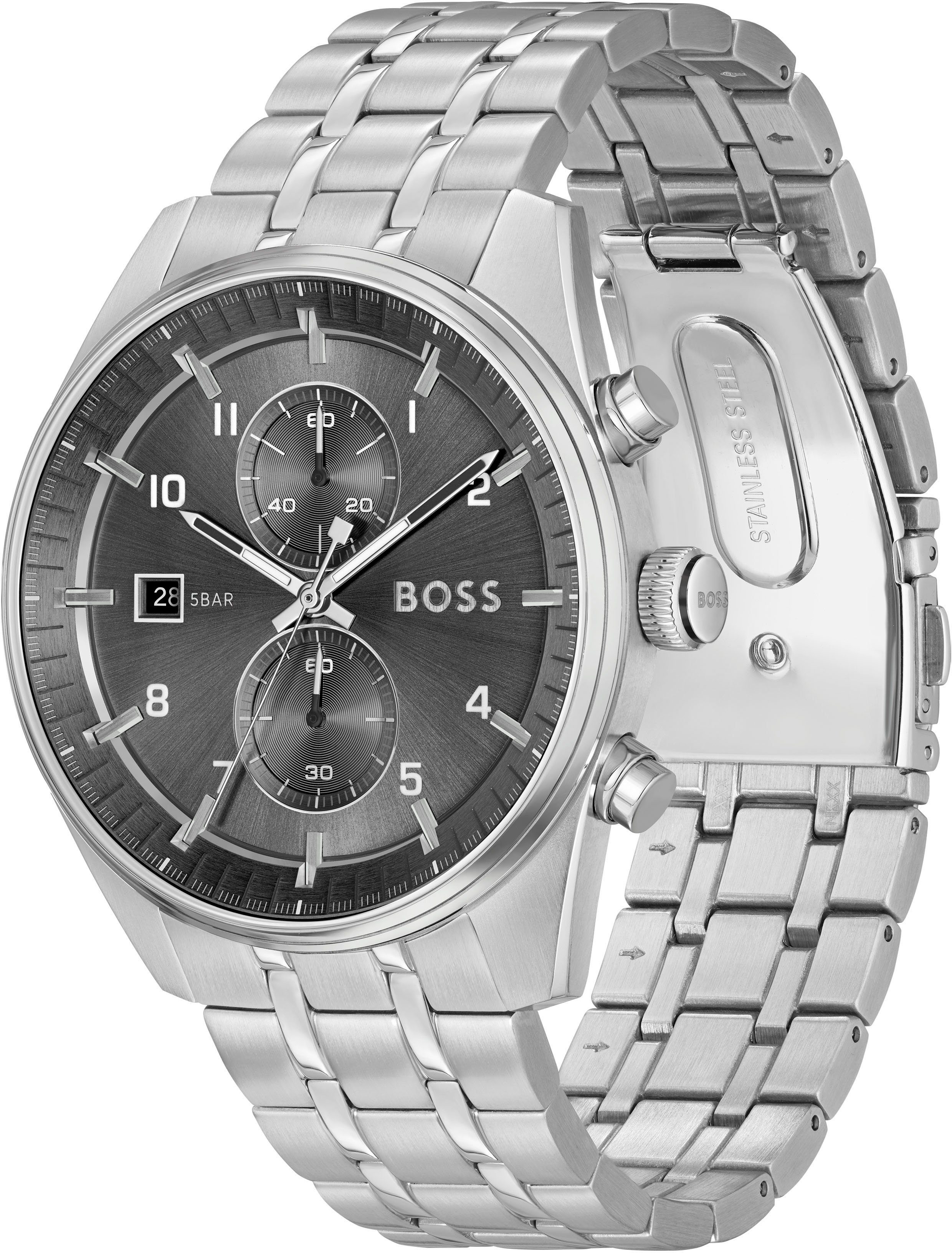 BOSS Chronograph SKYTRAVELLER 1514151, Quarzuhr, Armbanduhr, Herrenuhr, Ede günstig online kaufen