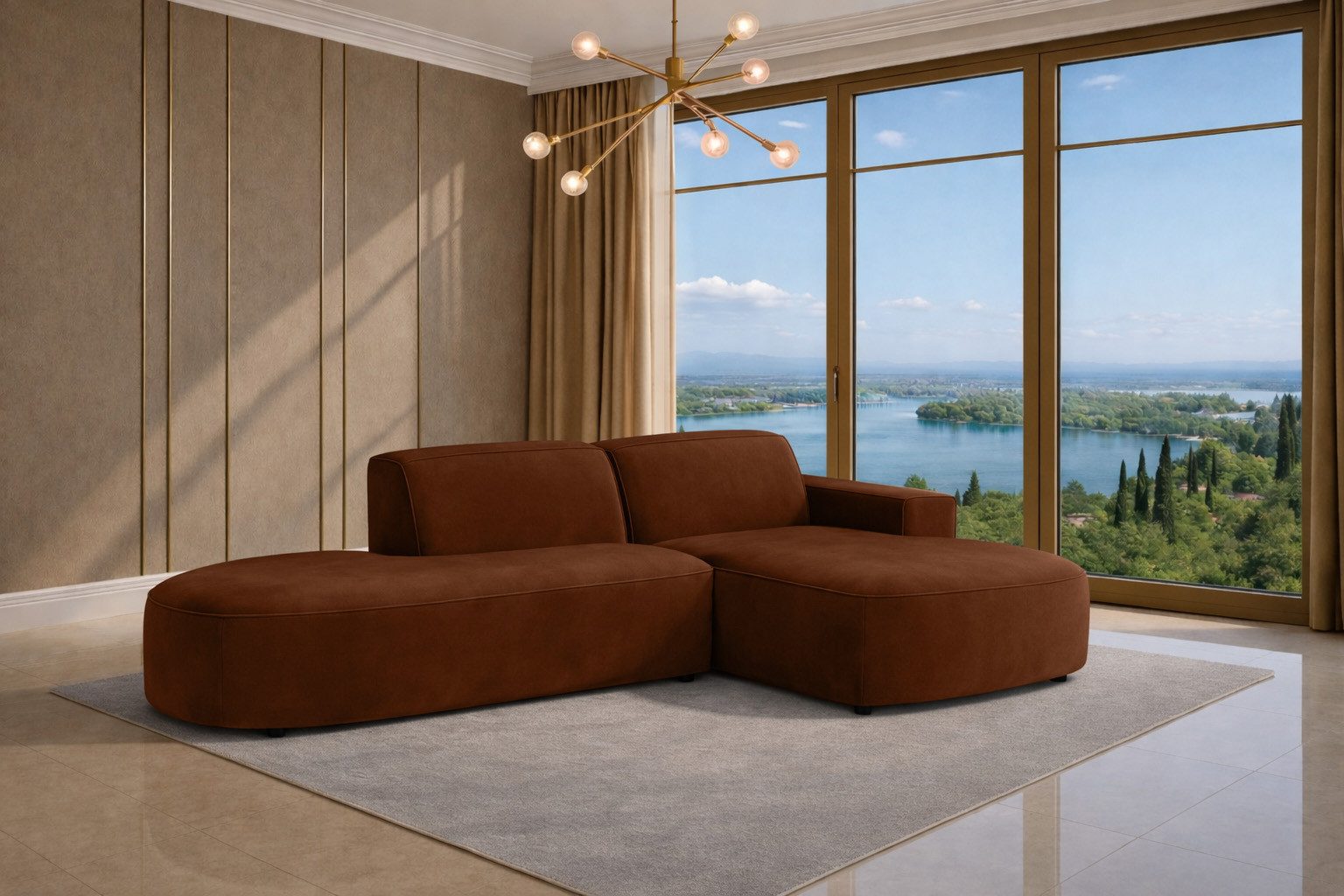 Ecksofa Ecksofa Cursal Atelier – modern, rund und unverwechselbar elegant